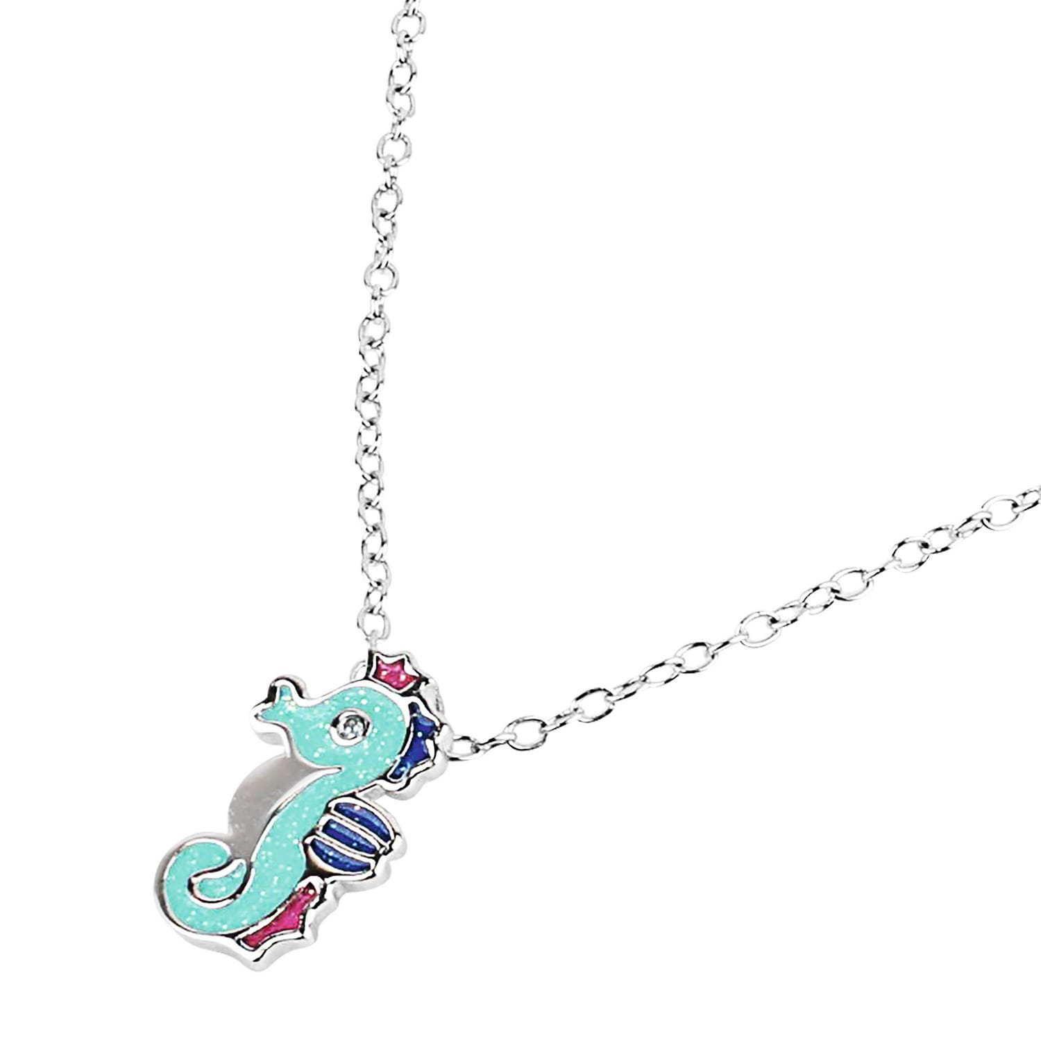Prinzessin Lillifee Kette mit Anhänger »Seepferdchen-Motiv« mit Zirkonia (synth.)