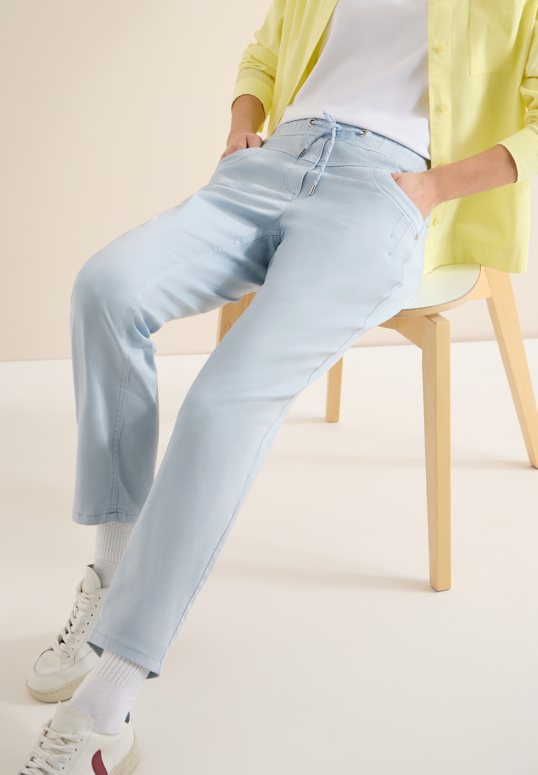 Cecil Stoffhose »Style Tracey«  mit elastischem Bund und Kordelzug