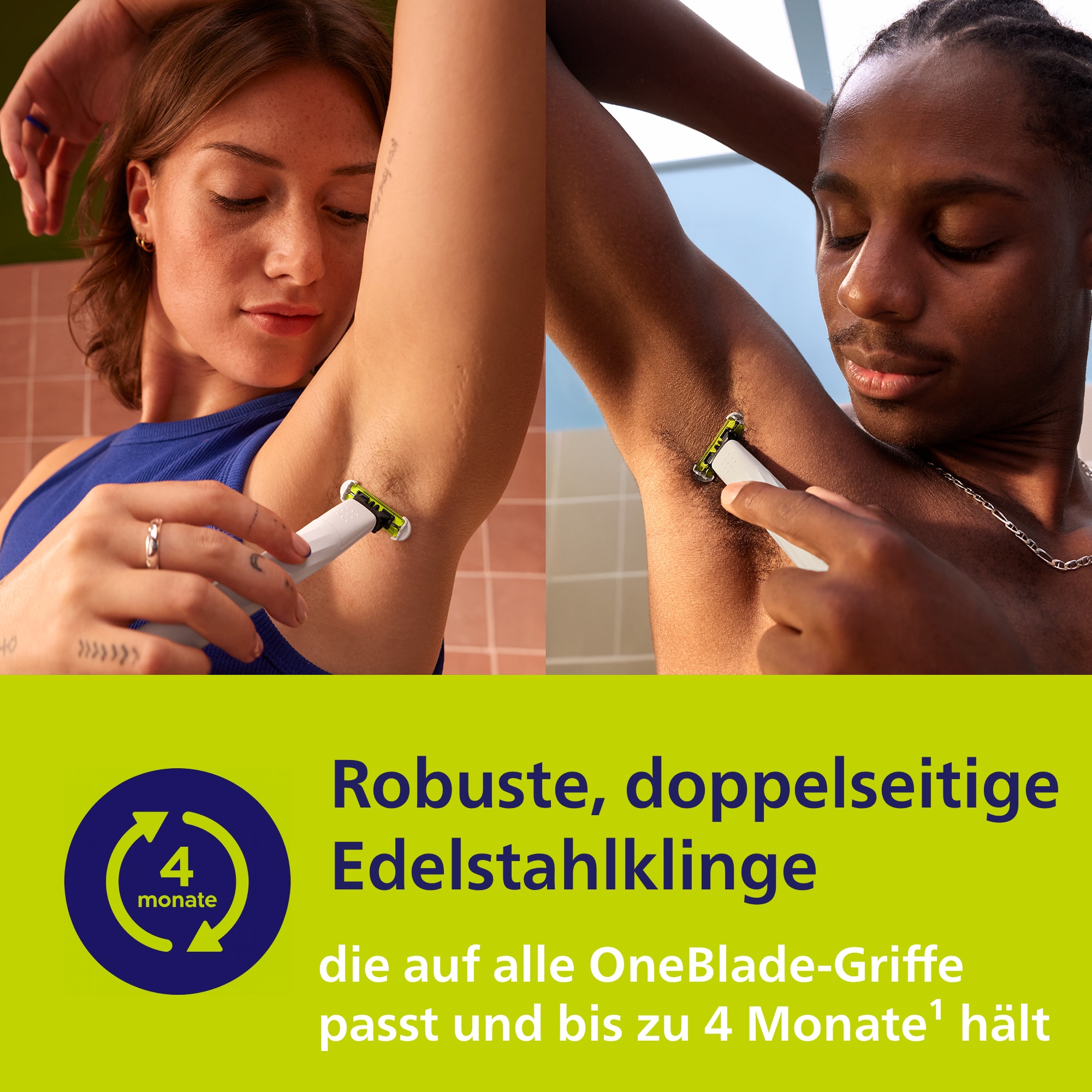Philips Elektrorasierer »Intimate QP1924/30« 2 Stk. Aufsätze bidirektionales Trimmen und Rasieren, nass und trocken verwendbar