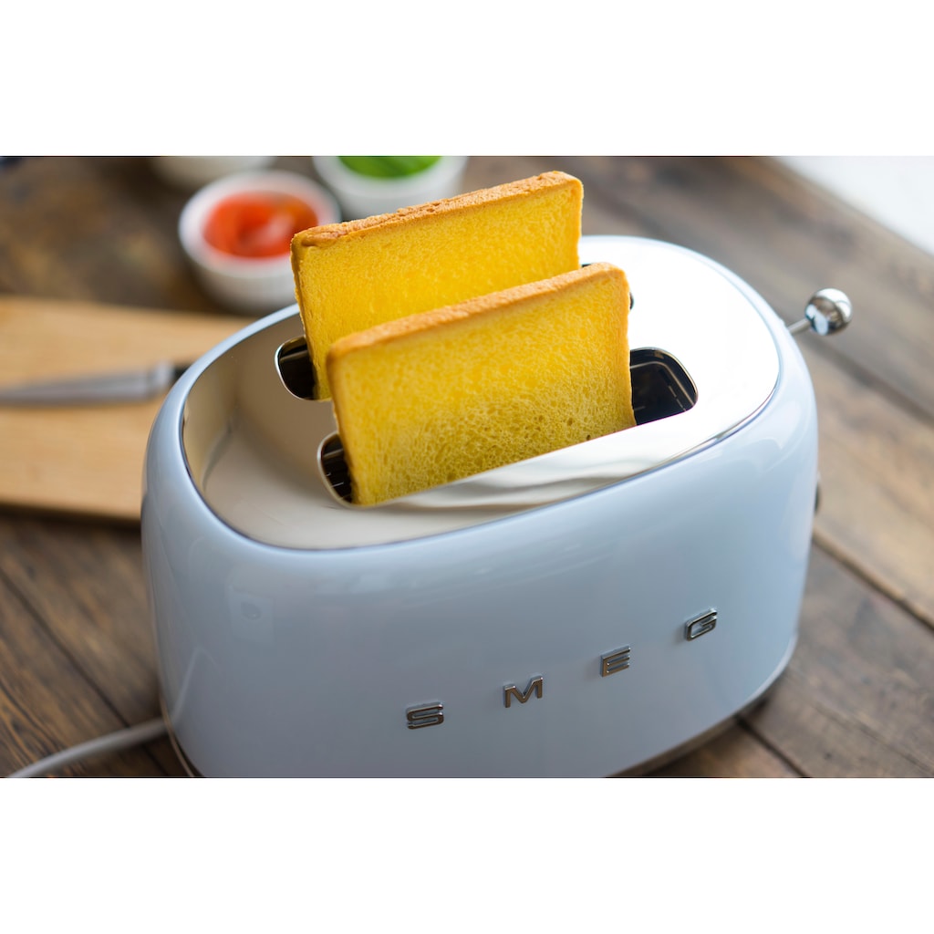 Smeg Toaster »TSF01PBEU«, 2 kurze Schlitze, für 2 Scheiben, 950 W