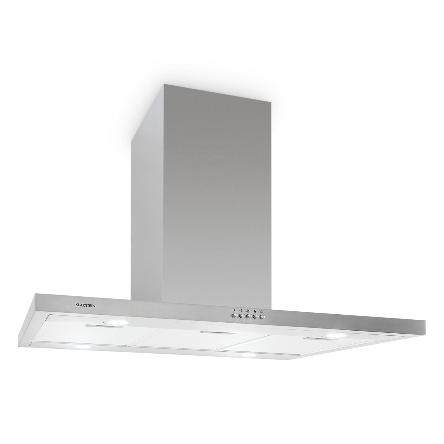 Klarstein Dunstabzugshaube Inselhaube 90cm 500 m³/h Abluft Umluft-Betrieb »10030823«
