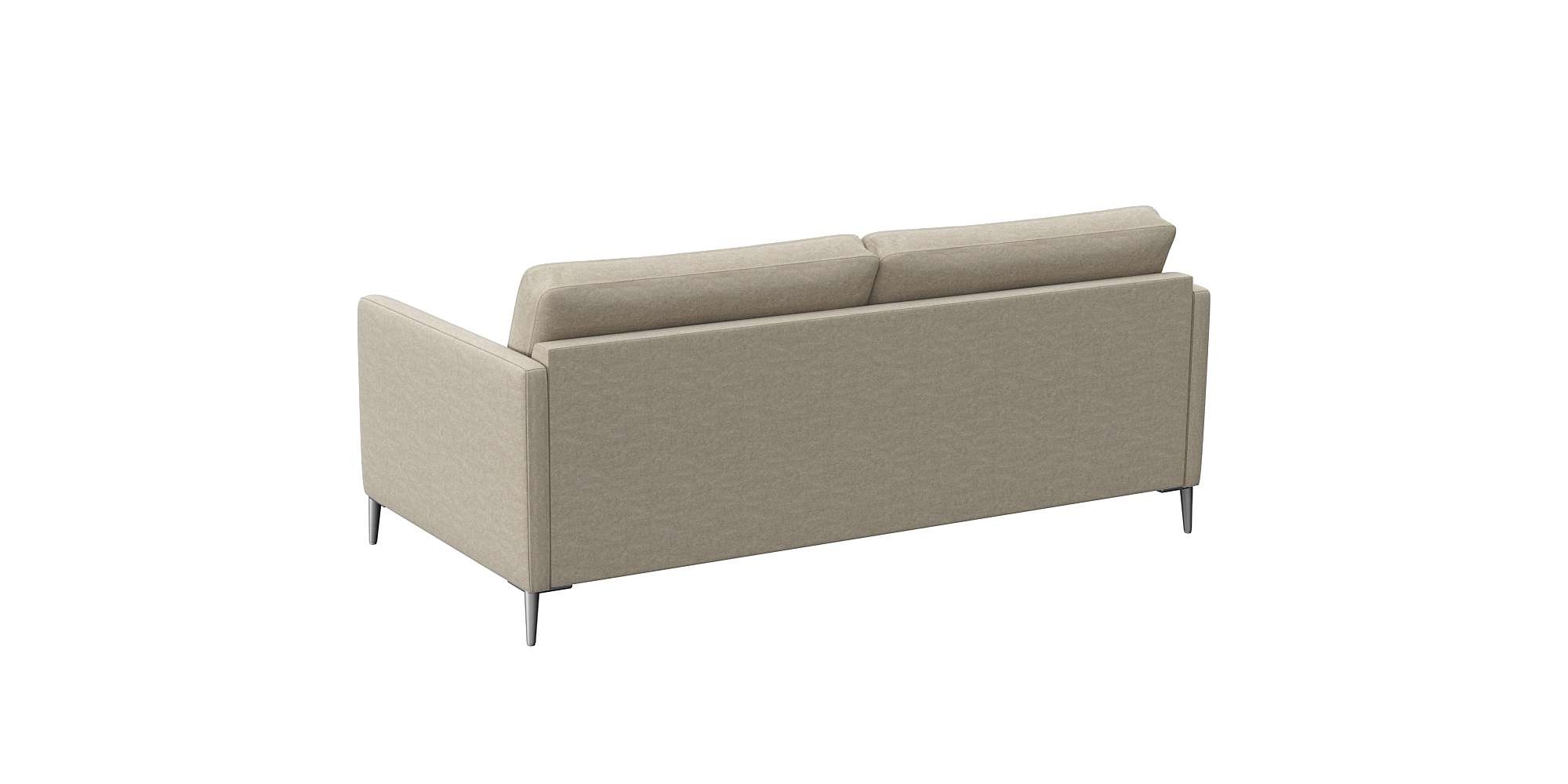 FLEXLUX 2,5-Sitzer »Fiore, super Sitzkomfort durch Kaltschaum im Sitz« schmale Armlehnen, Füße Alu