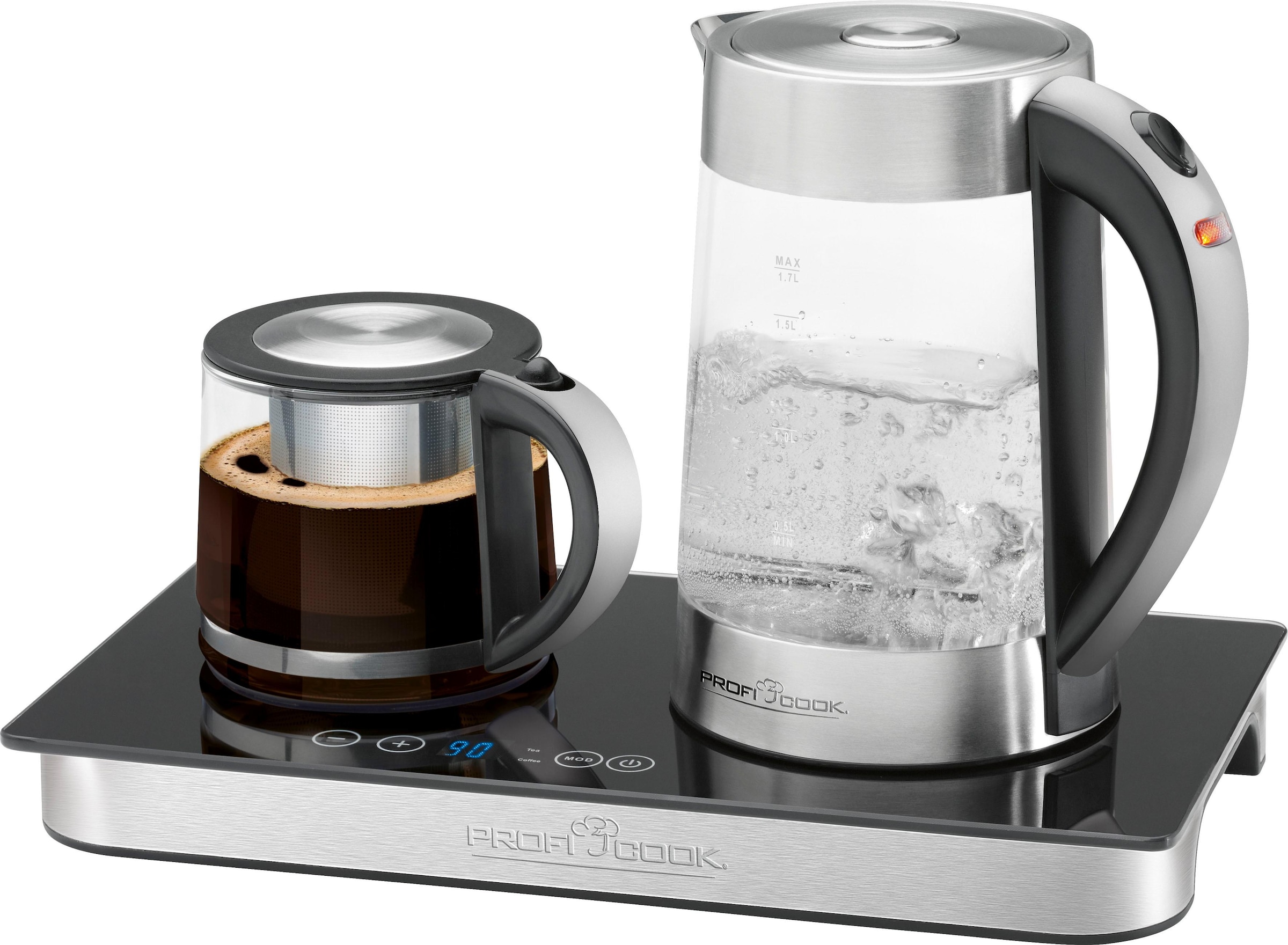 ProfiCook Wasserkocher »Teebereiter, Kaffeebereiter PC-TKS 1056«, 1,7 l, 2200 W