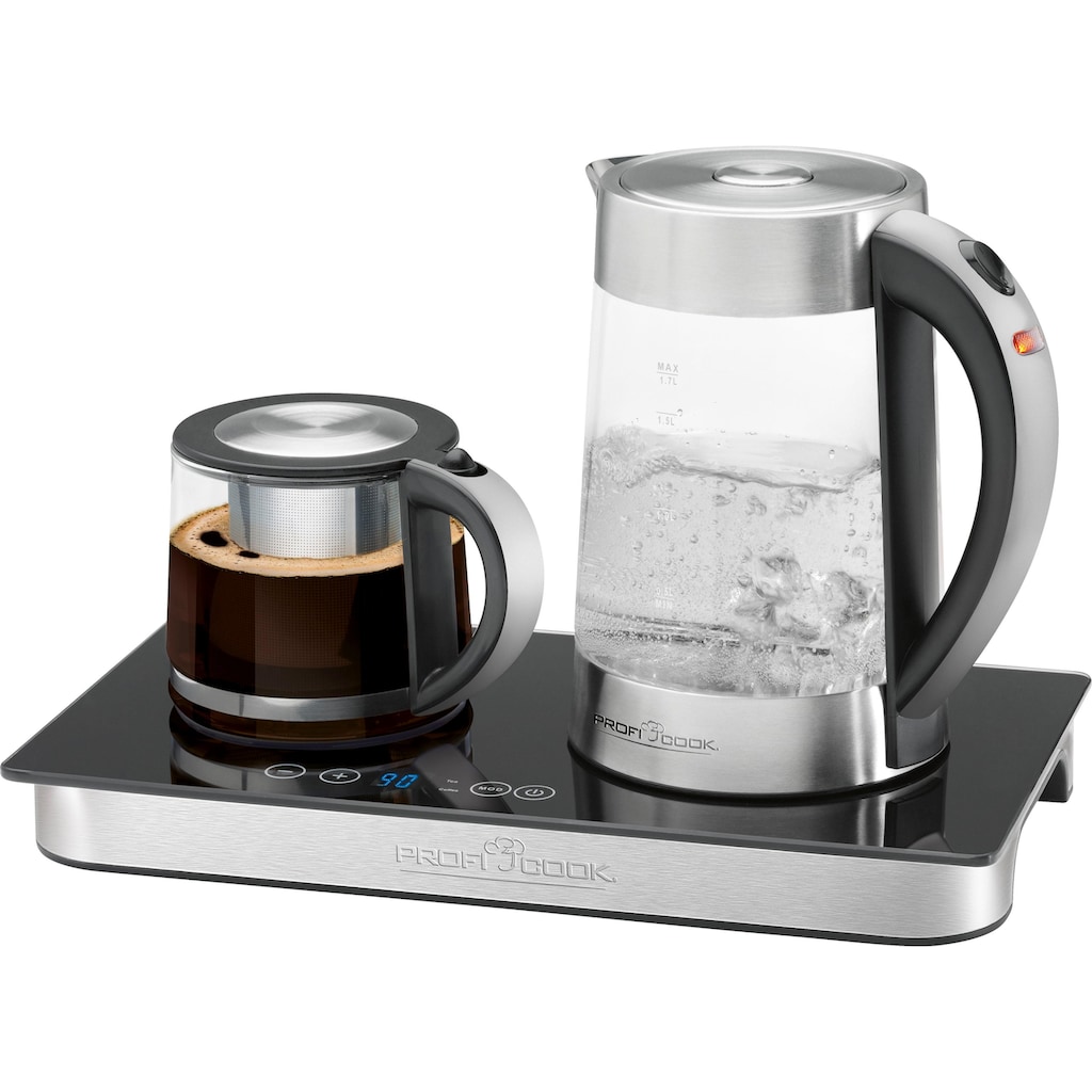 ProfiCook Wasserkocher »Teebereiter, Kaffeebereiter PC-TKS 1056«, 1,7 l, 2200 W