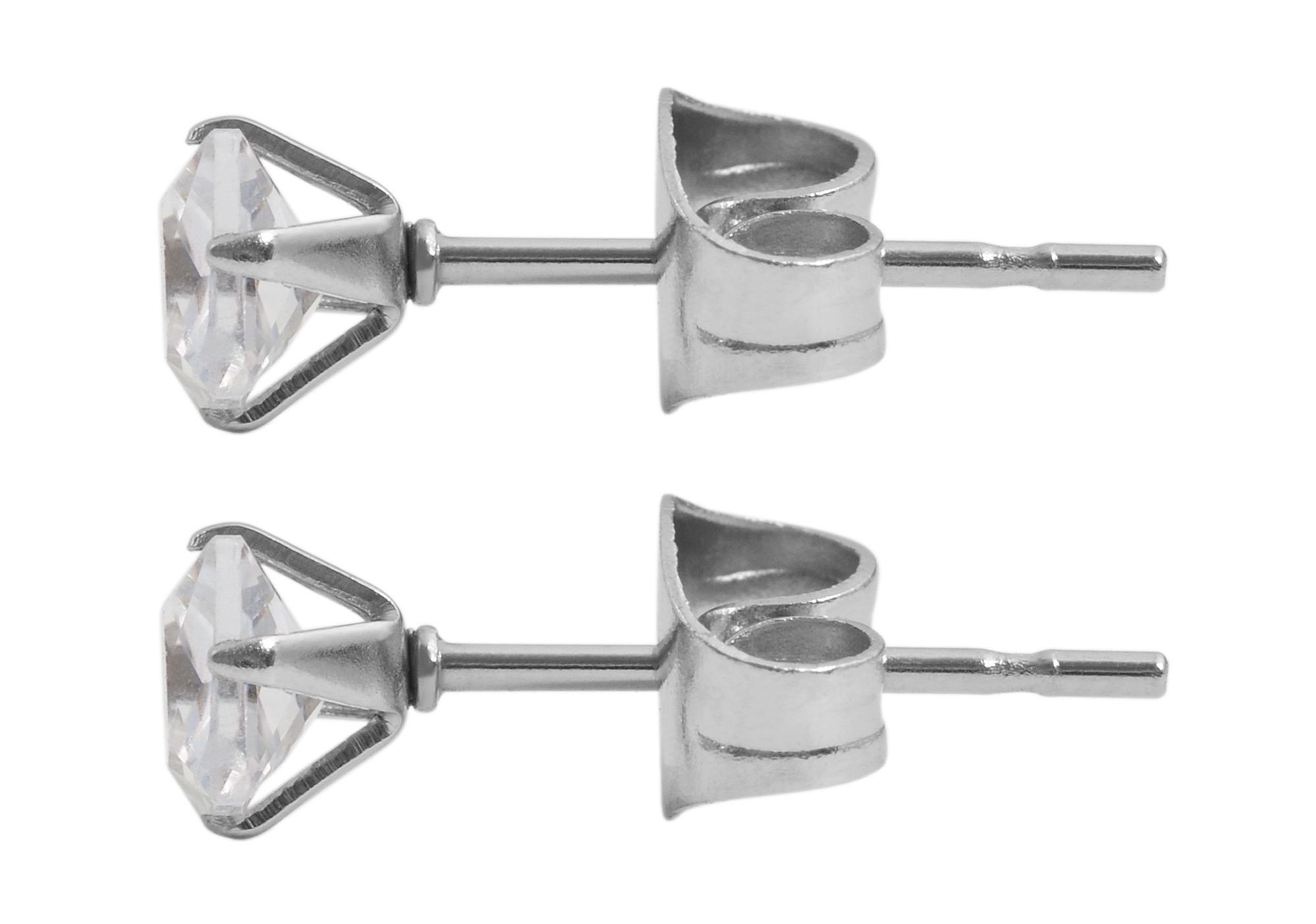 Adelia´s Paar Ohrstecker »Damen Ohrringe ¿ Ohrstecker aus Edelstahl mit Zirkonia«