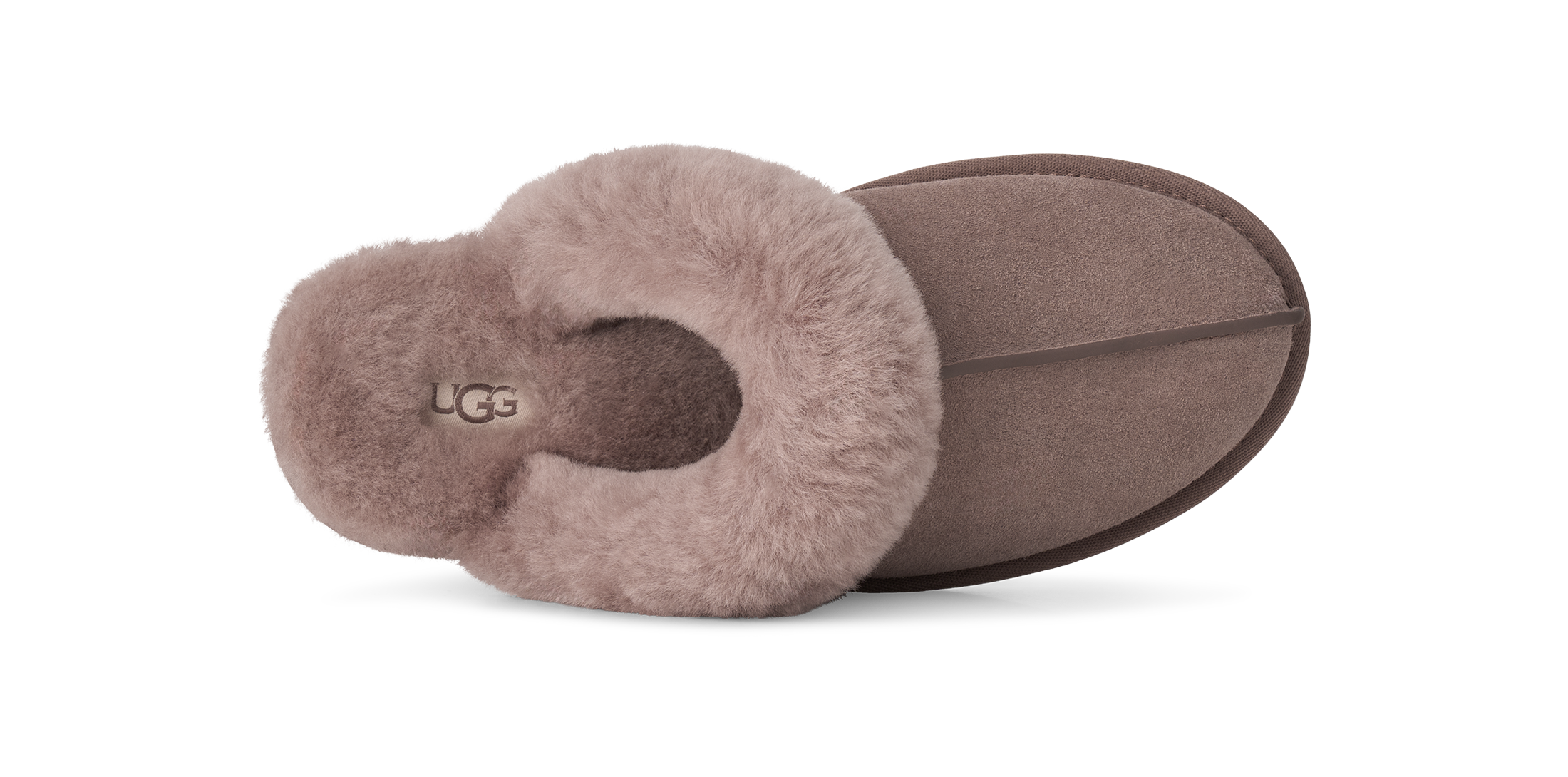 UGG Clog »W SCUFFETTE II«  Hausschuh, Schlupfschuh mit Fellimitat-Kragen