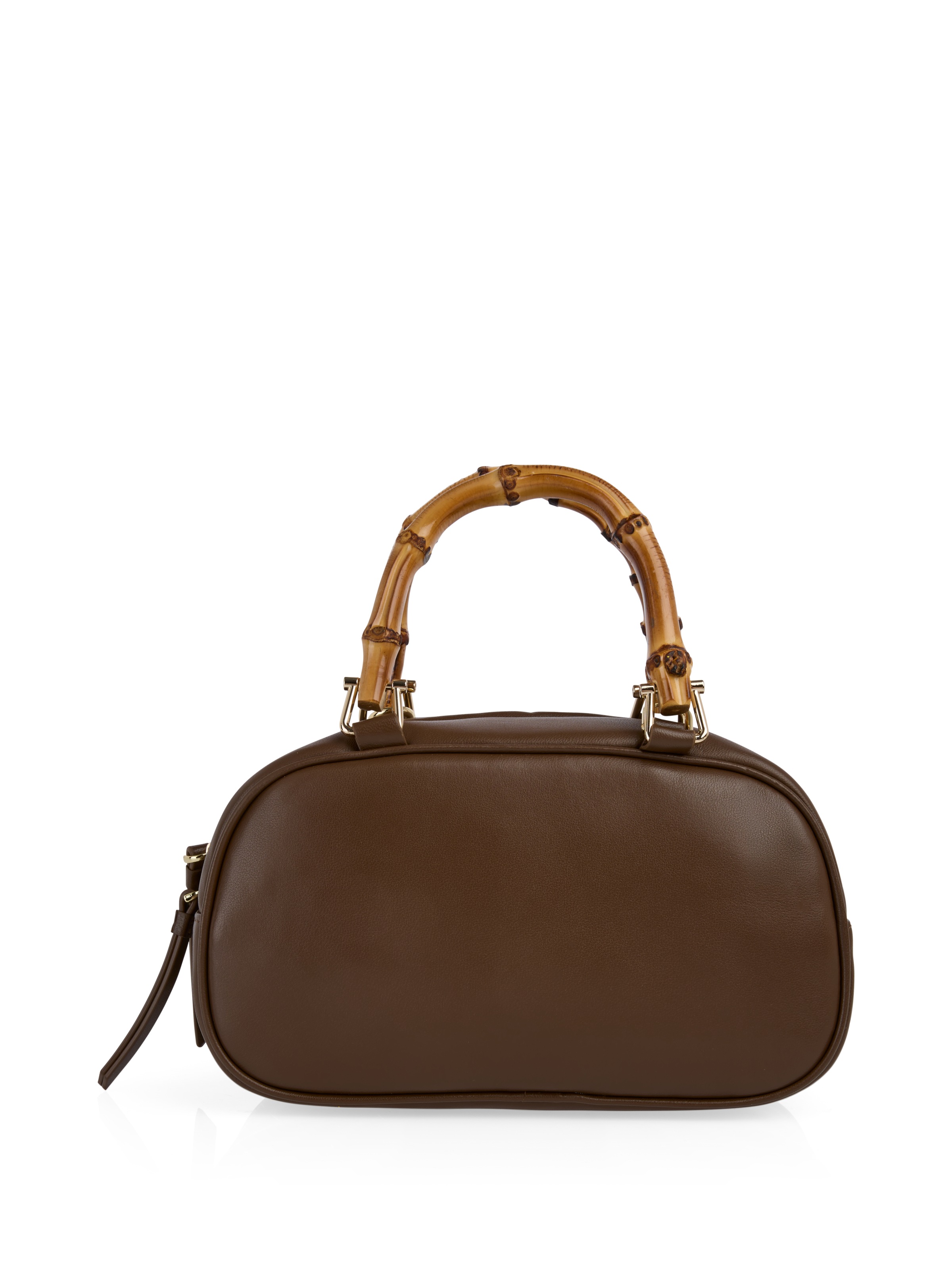 Marc Cain Henkeltasche »Collections Leo's Oasis« Damen Handtasche, Abendtasche mit Holz-Tragegriff