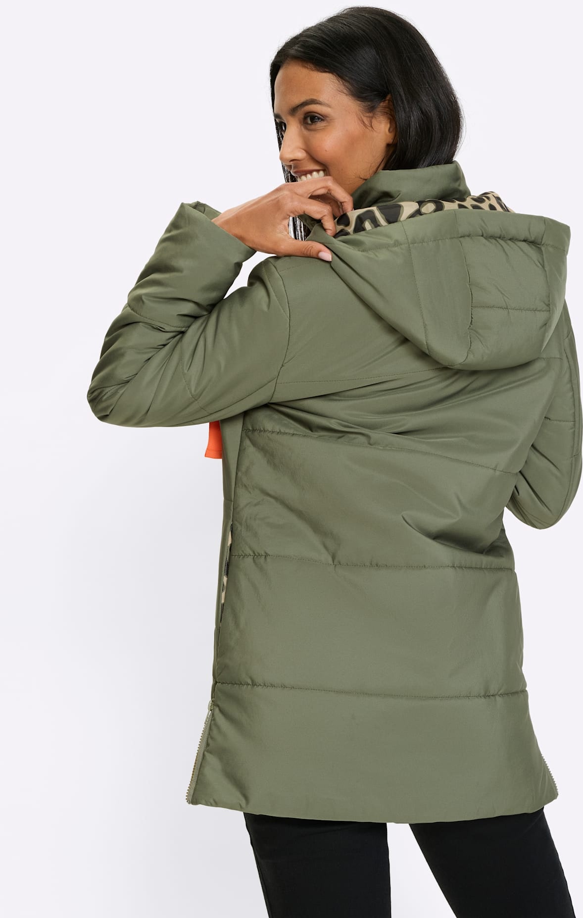 Classic Basics Steppjacke mit Kapuze