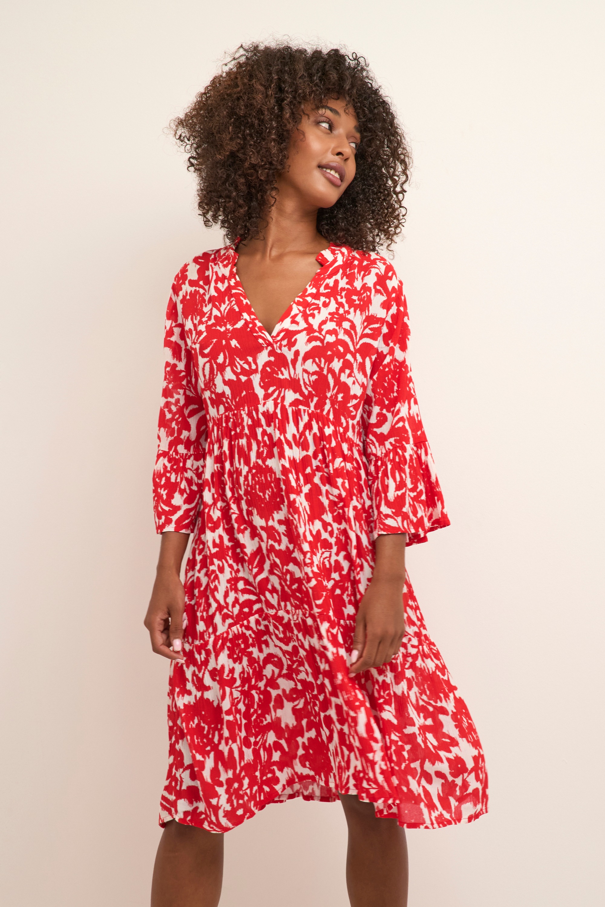 KAFFE Midikleid »Kleid KAellen«