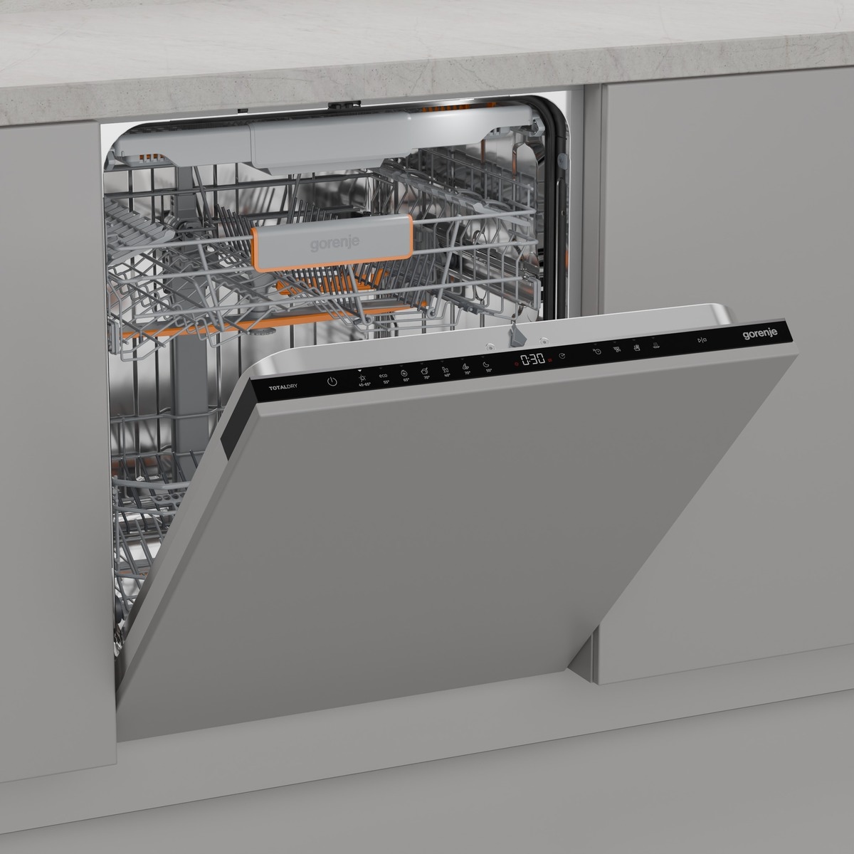 GORENJE vollintegrierbarer Geschirrspüler »GV663B95« 9,4 l 16 tlg. Maßgedecke 16 Maßgedecke, auto. Türöffnung, Besteckschublade