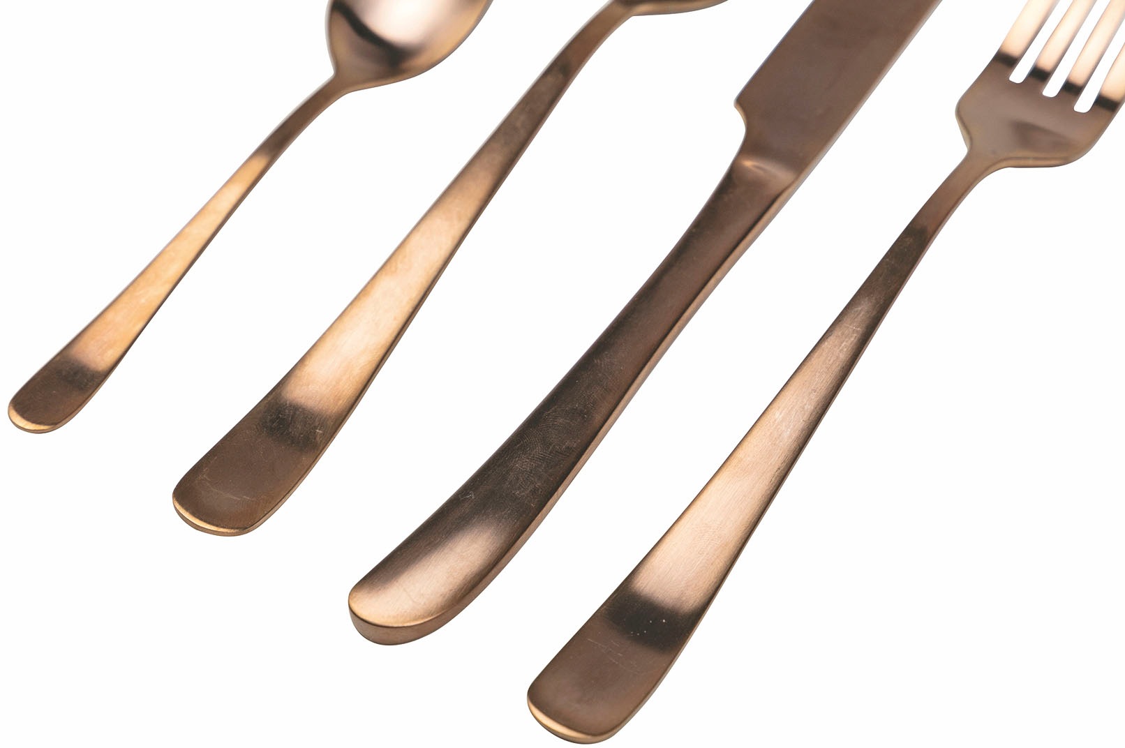 Villa d'Este Besteck-Set »Round Kupfer«, (Set, 24 tlg.), Essbesteck-Set