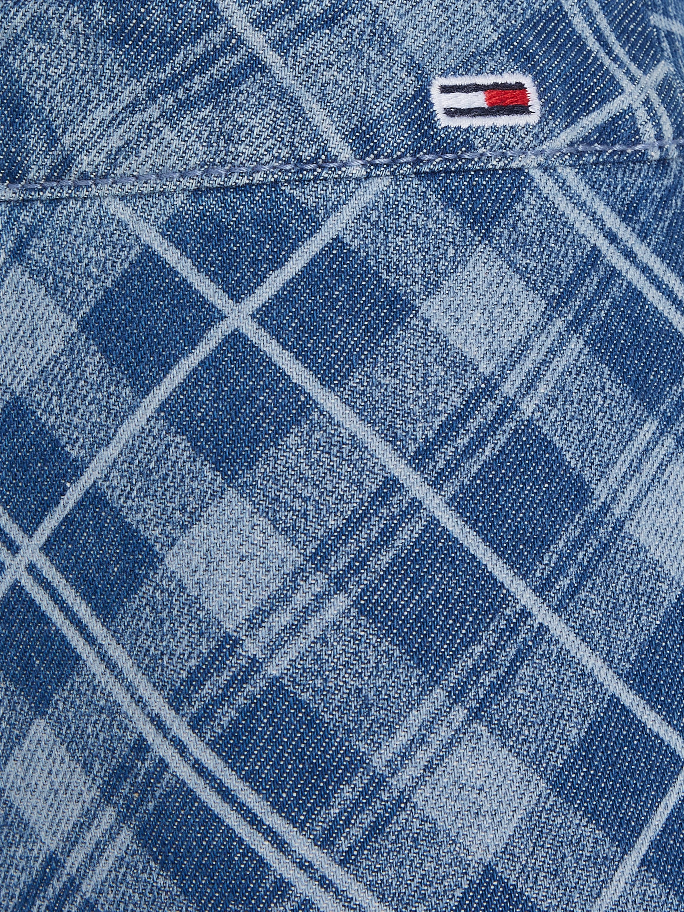 Tommy Jeans Webrock »TJW TARTAN CHECK CHAMBRAY SKIRT«, Webrock im modischem Tartan Karodessin