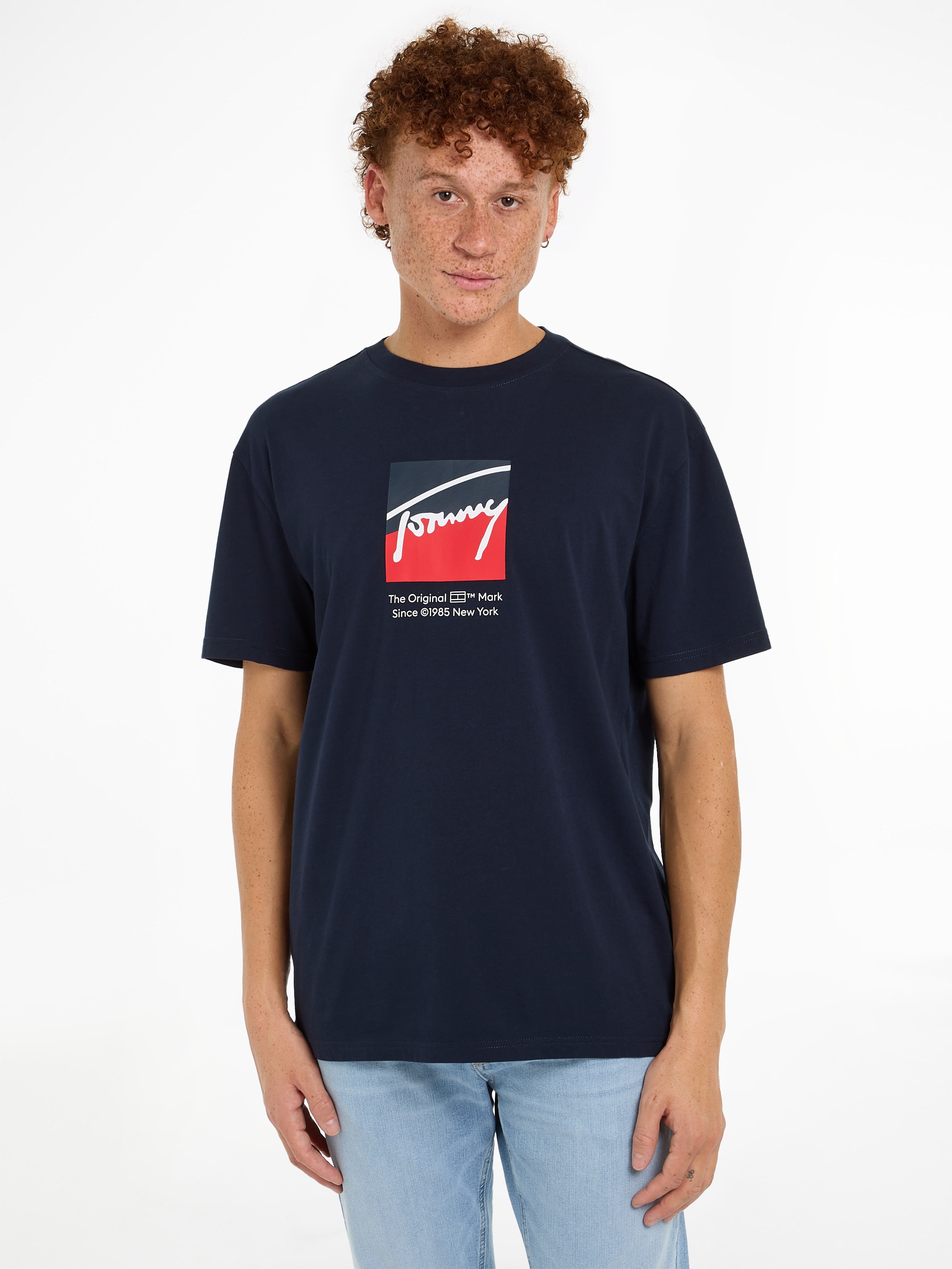 Tommy Jeans T-Shirt »TJM REG RWB DNA TEE«, mit Logoprint