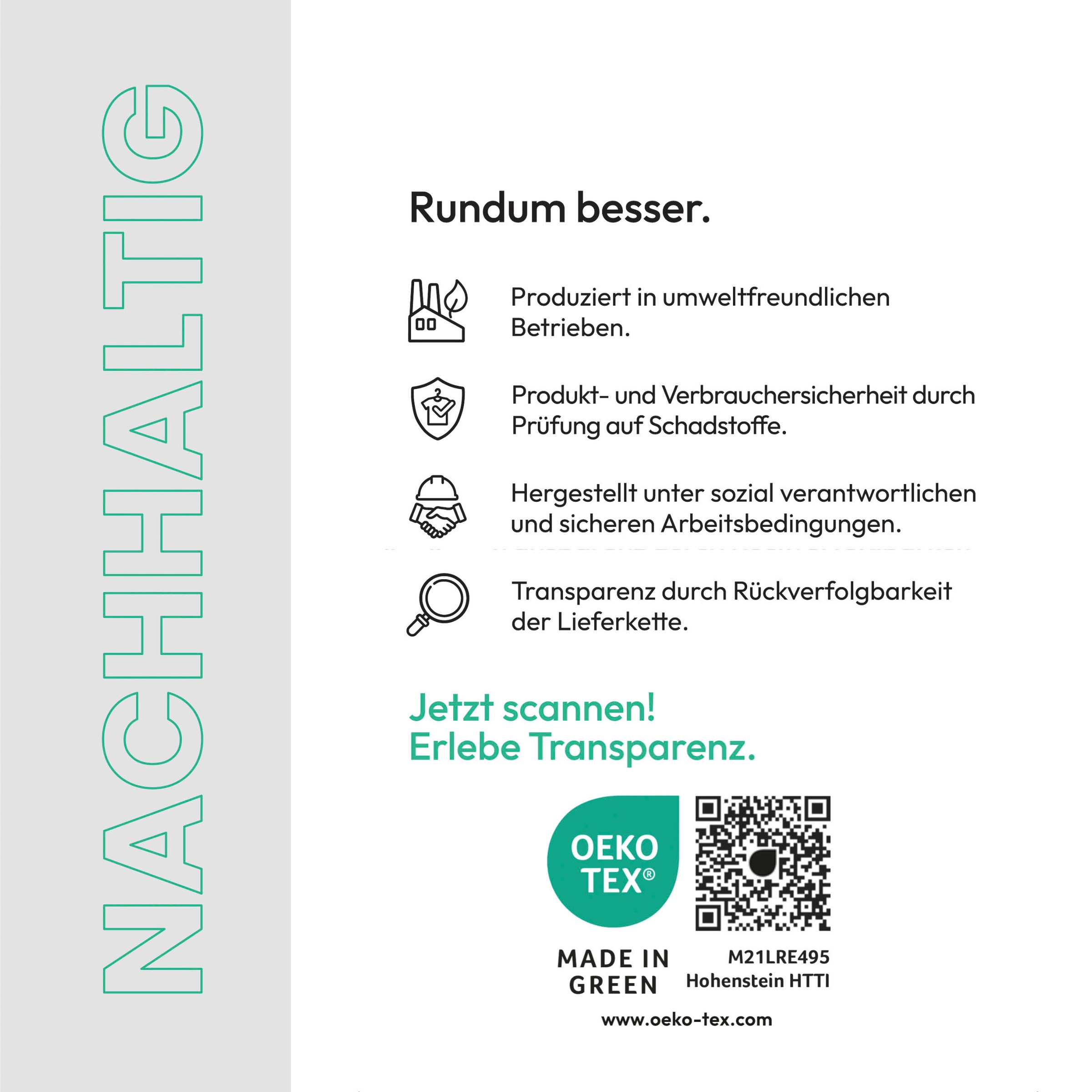 Schiesser Wendebettwäsche »Leaves aus weicher Baumwolle mit schlichtem Botanikprint«, Made in Green