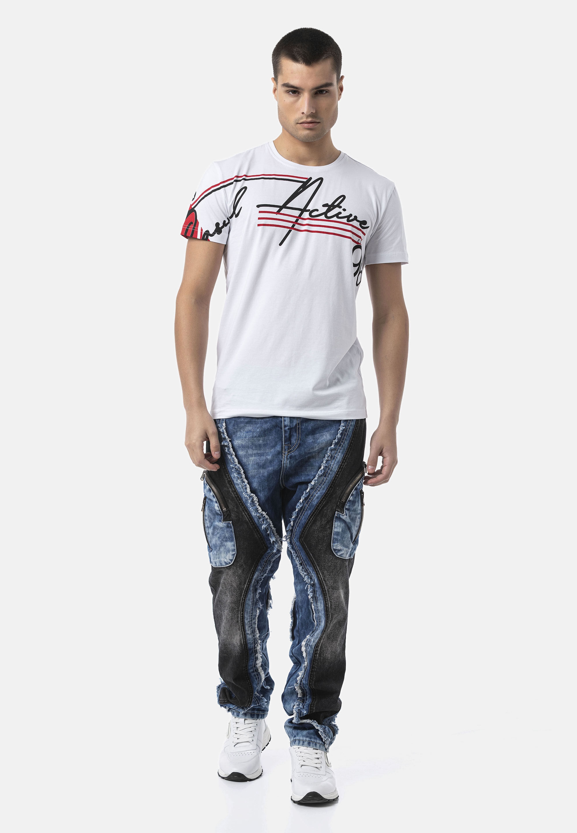 Cipo & Baxx Loose-fit-Jeans »Cipo & Baxx Jeanshose CD909« mit Loose Fit Denim