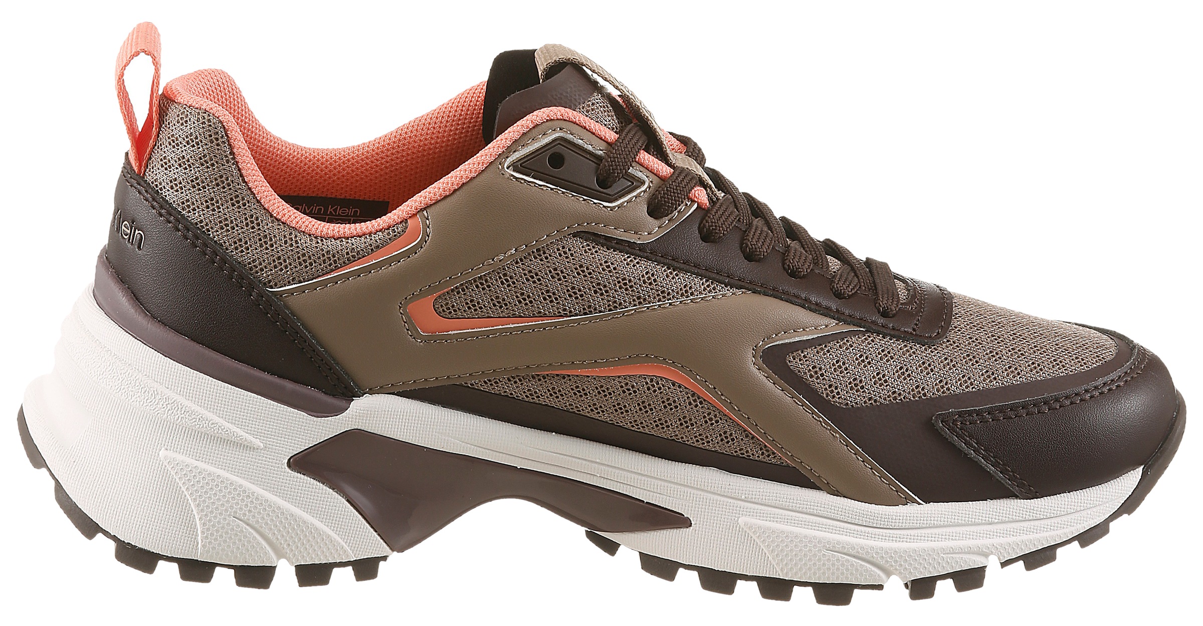 Calvin Klein Plateausneaker »HIKE RUN CKSTRIPE MESH«  Schnürschuh, Halbschuh, Freizeitsneaker mit Logo-Schriftzug