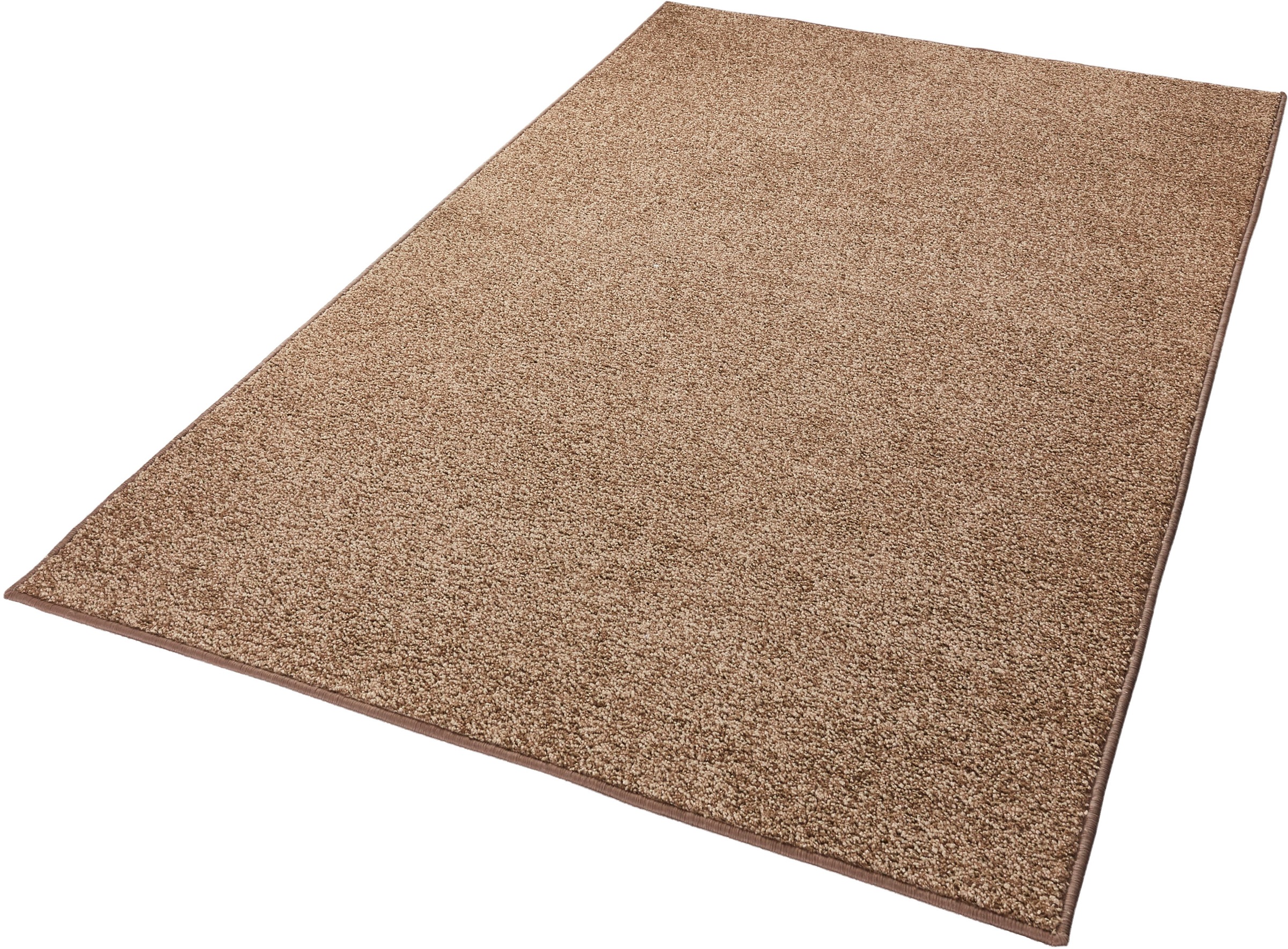 HANSE Home Teppich »Pure 100 Kurzflor«, rechteckig, 13 mm Höhe, Kurzflor, uni, umkettelt, Läufer, Wohnzimmer, Kinderzimmer, Flur
