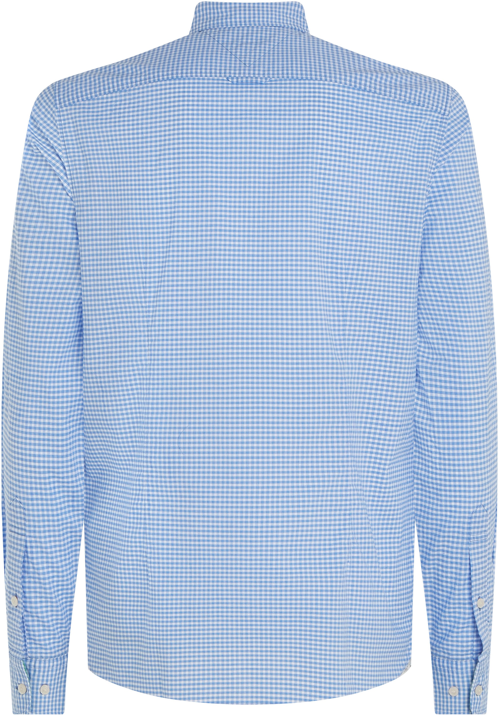 Tommy Hilfiger Karohemd »FLEX TEXTURED GINGHAM SF SHIRT«, mit kleiner Logostickerei
