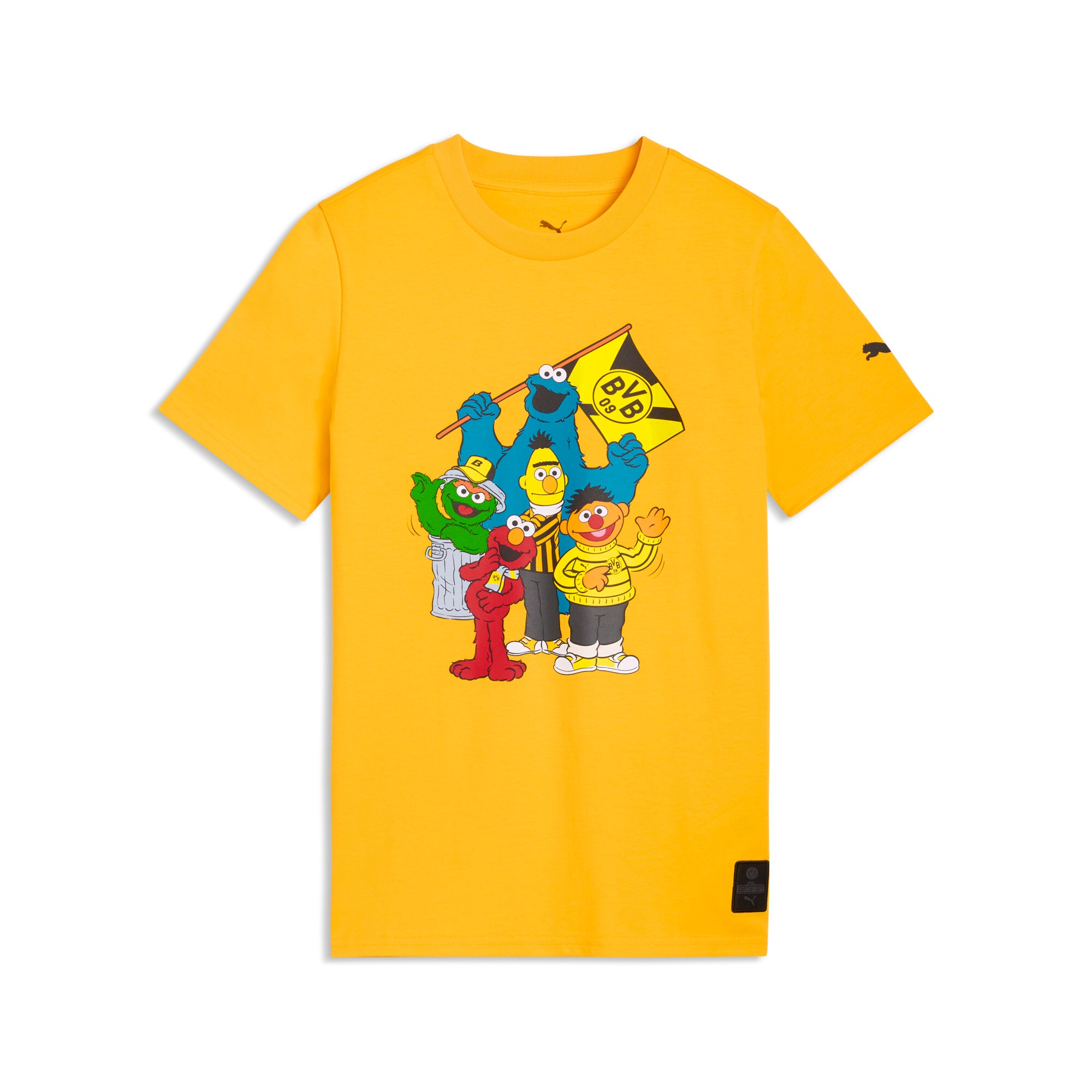 PUMA Trainingsshirt »BVB X SESAME STREET TEE JR« Regular Fit, Kurzarm, für Fußball, Rundhalsausschnitt