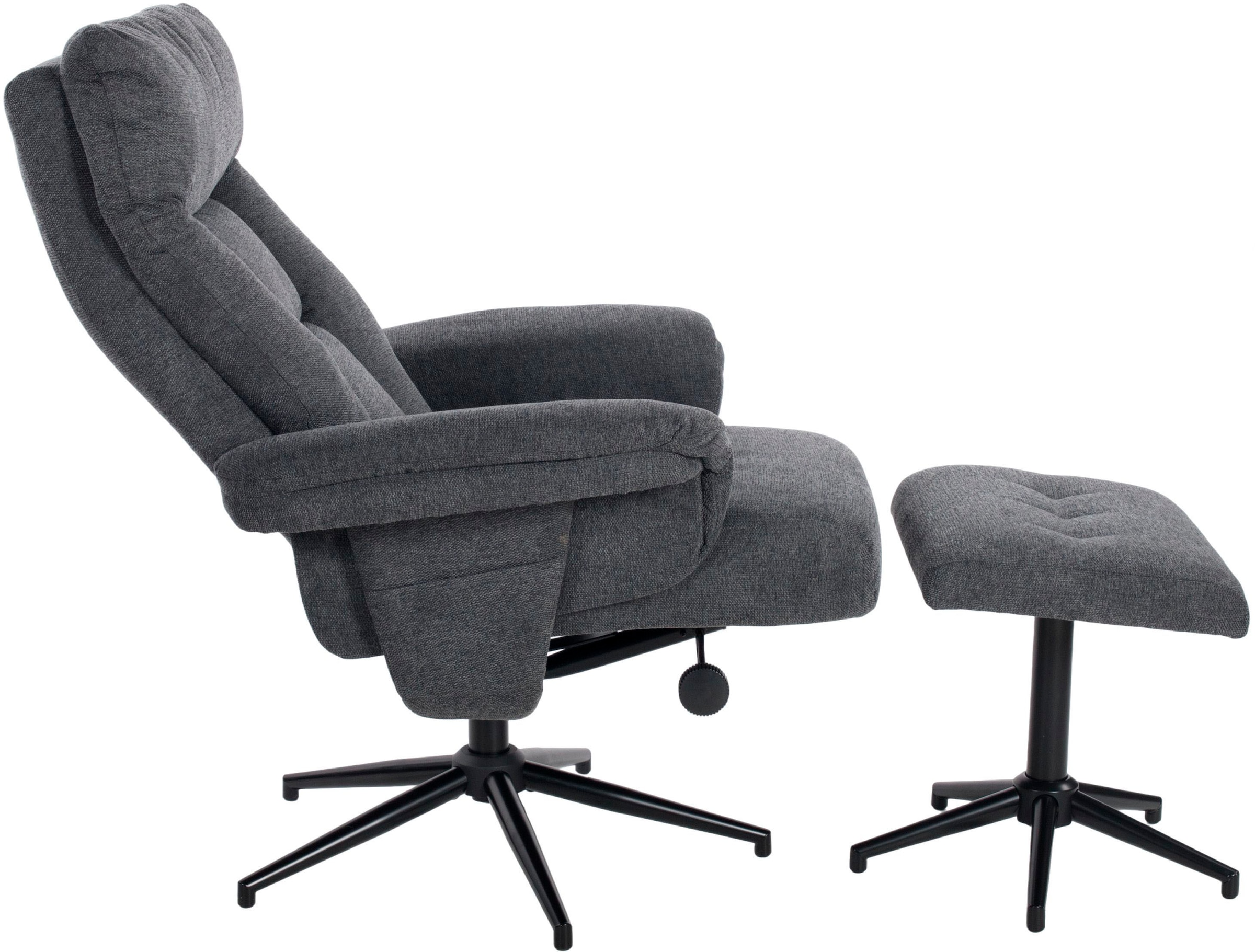 Duo Collection TV-Sessel »Olvera«, mit Hocker und Relaxfunktion, 360 Grad drehbar