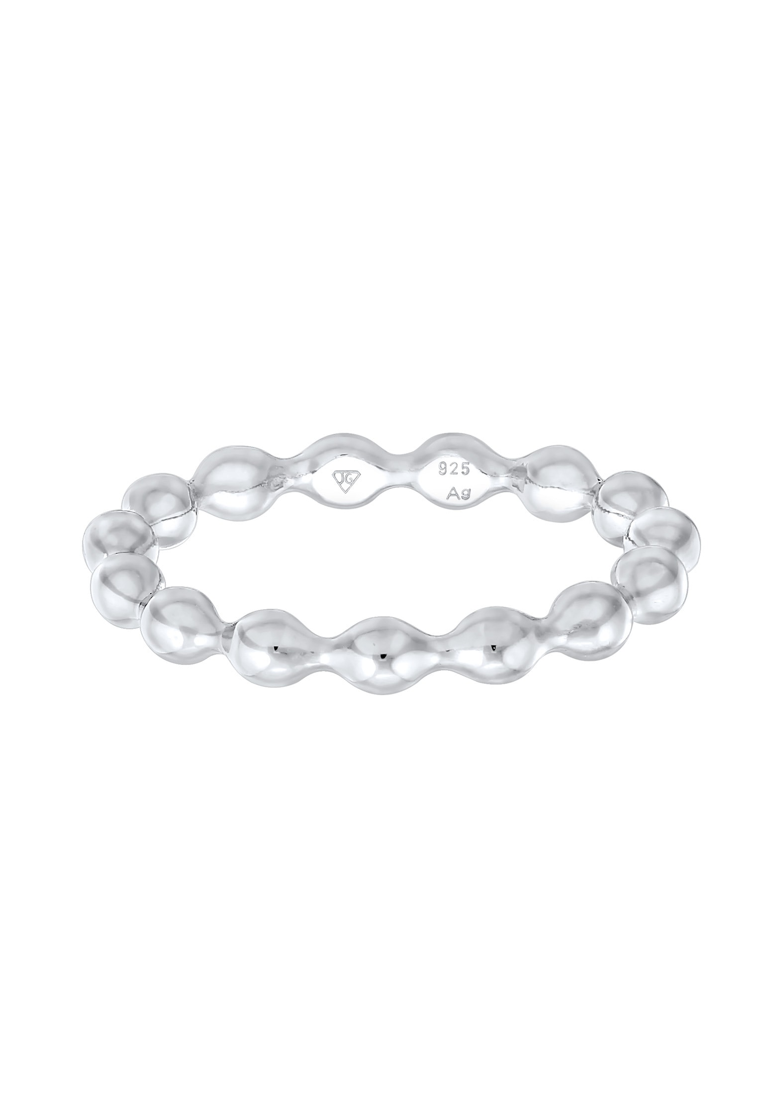 Elli Silberring »Ring Kugel Dots Stapelring Schlicht 925 Silber«