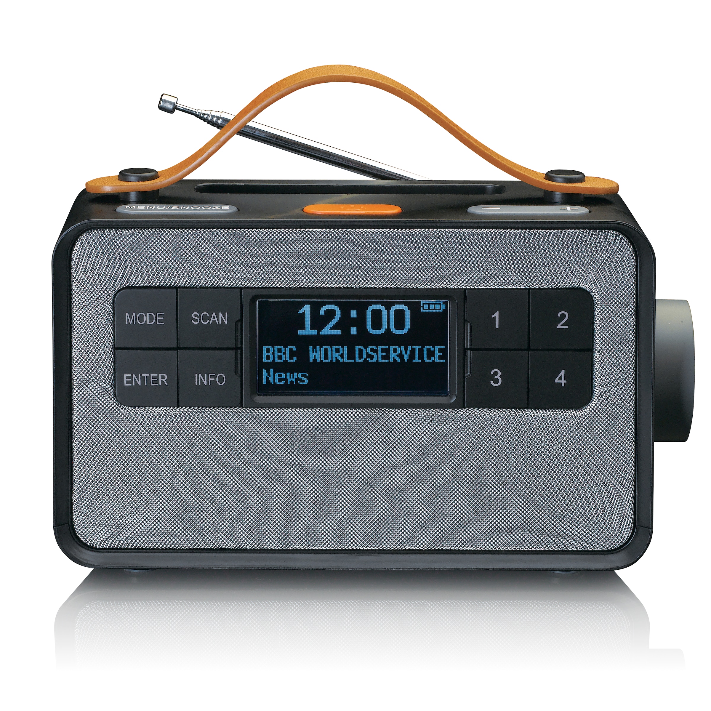 Lenco Digitalradio (DAB+) »PDR-065BK«, (Digitalradio (DAB+)-FM-Tuner mit RDS 4 W)