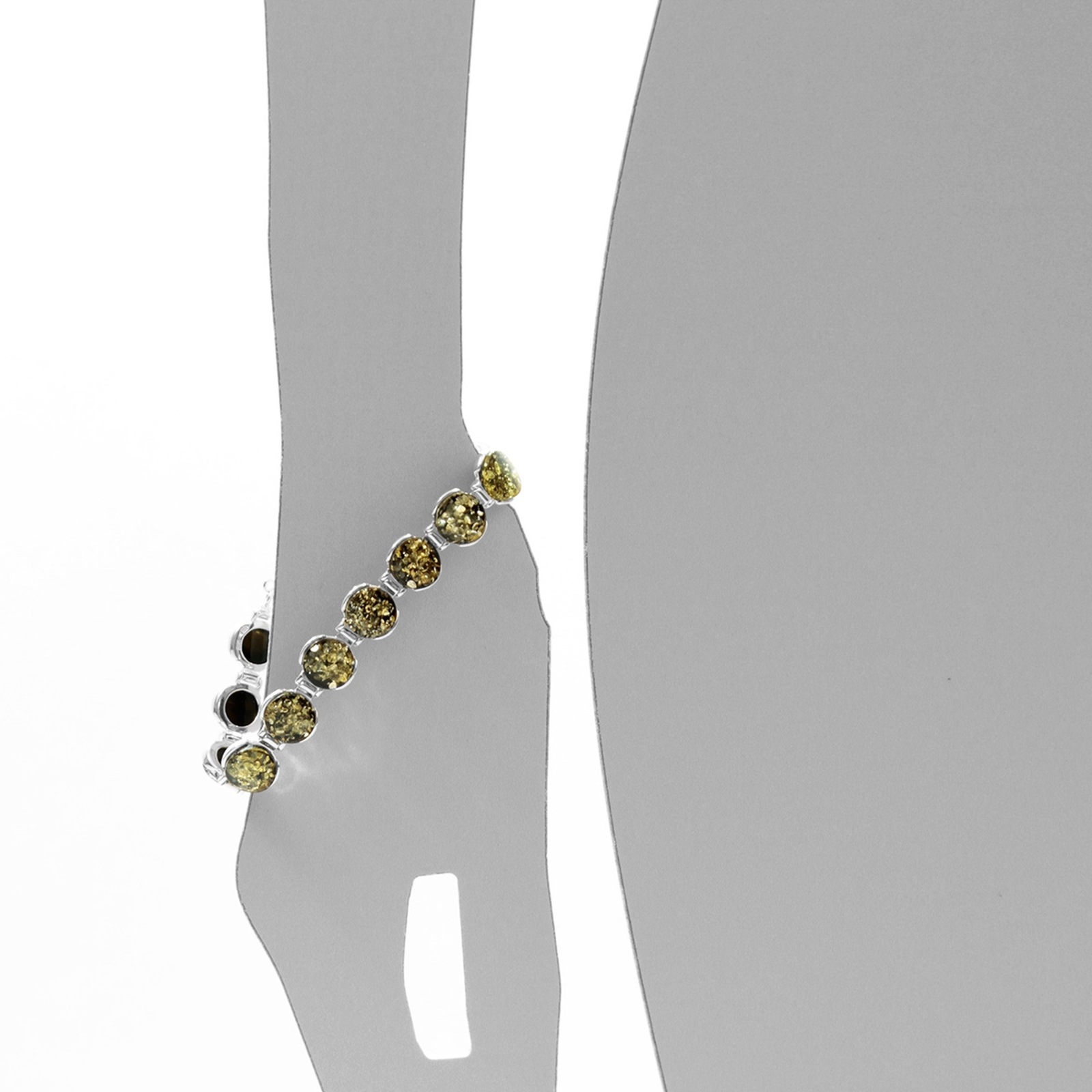 OSTSEE-SCHMUCK Armband »- Classic 10 mm - Silber 925/000 - Bernstein«