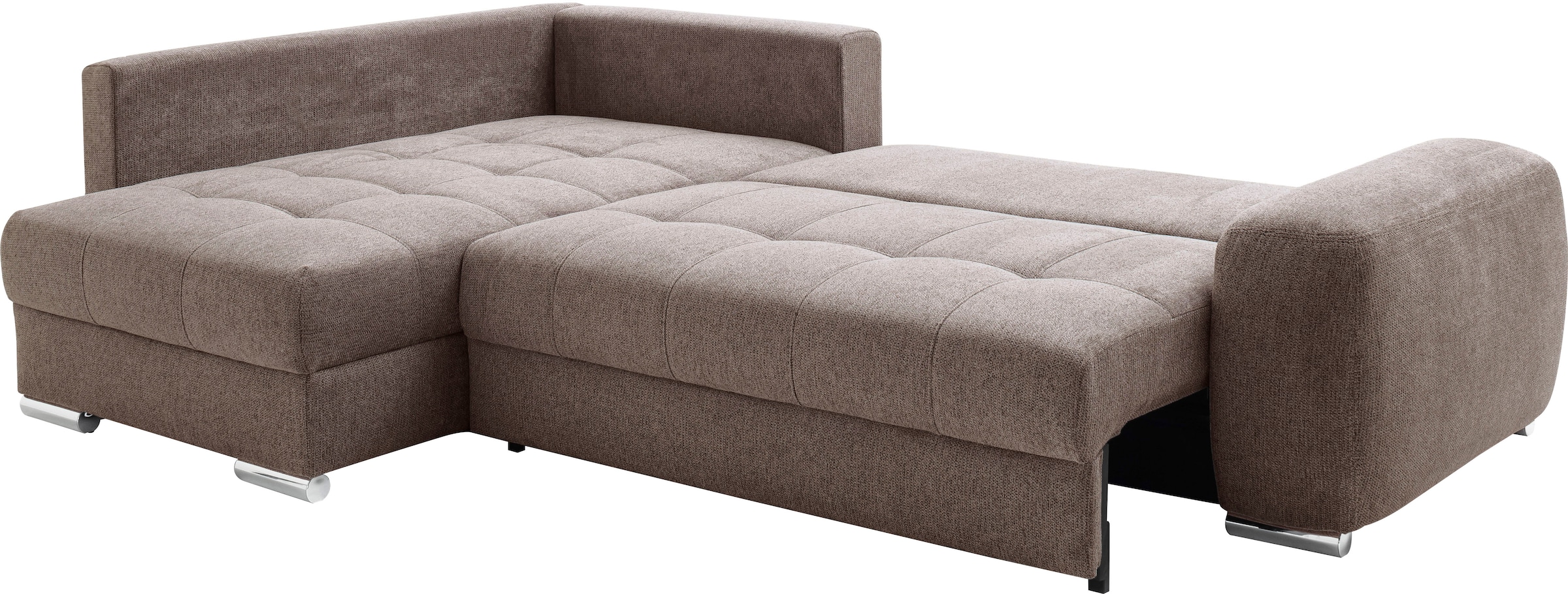 Mr. Couch Ecksofa »Mykonos, L-Form, Dauerschläfer« Mit Boxpring-Taschenfederkern