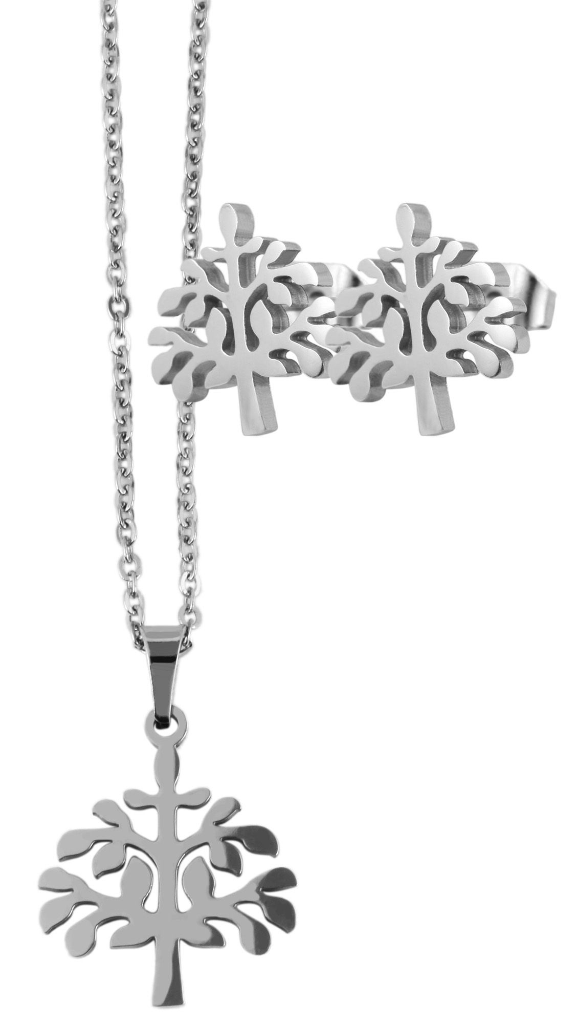 Adelia´s Kette ohne Anhänger »Damen Halskette mit Anhänger ¿ Lebensbaum aus Edelstahl«