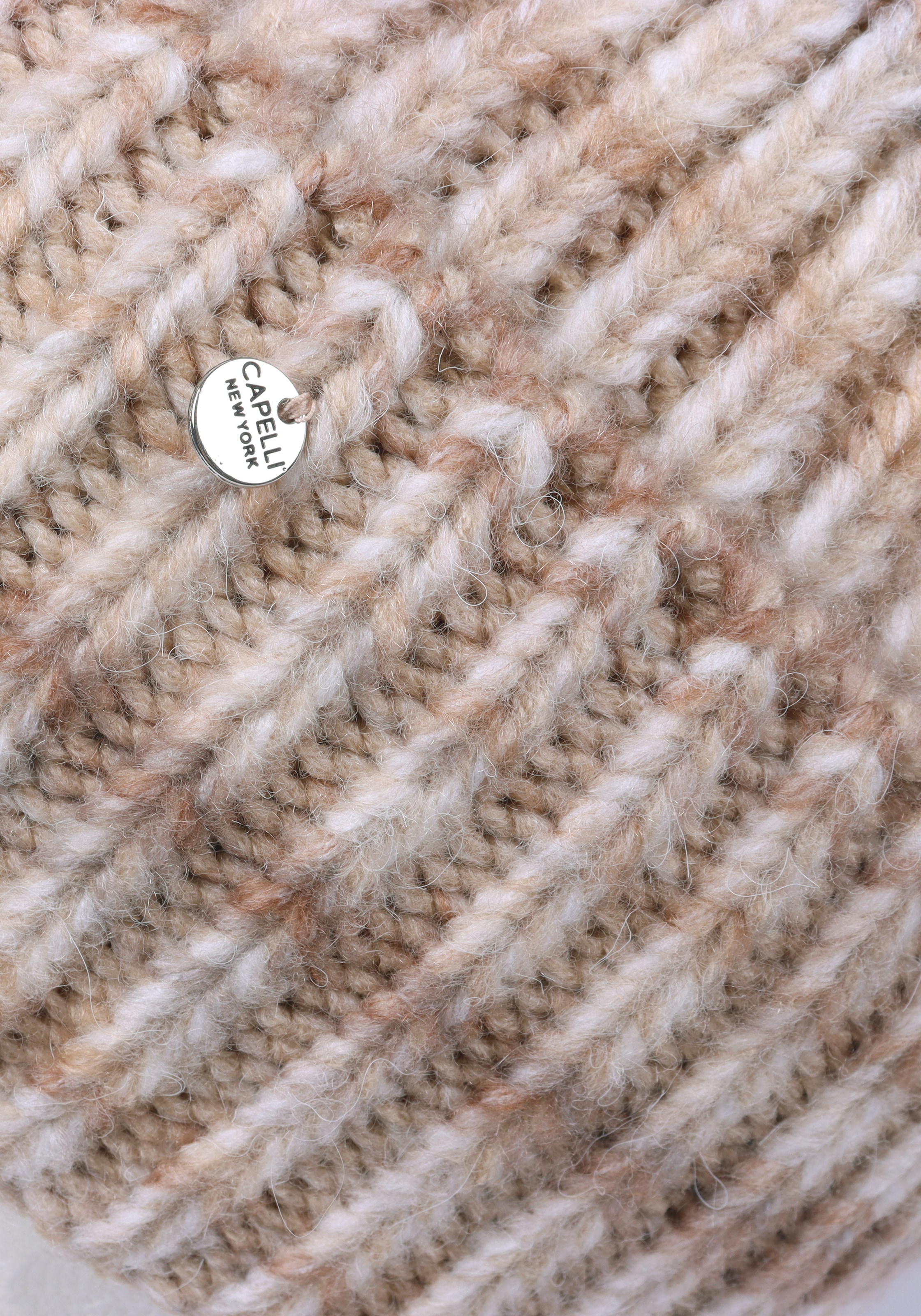 Capelli New York Beanie Packung,  mit Farbverlauf, Rippstrick, Wollanteil, wärmend