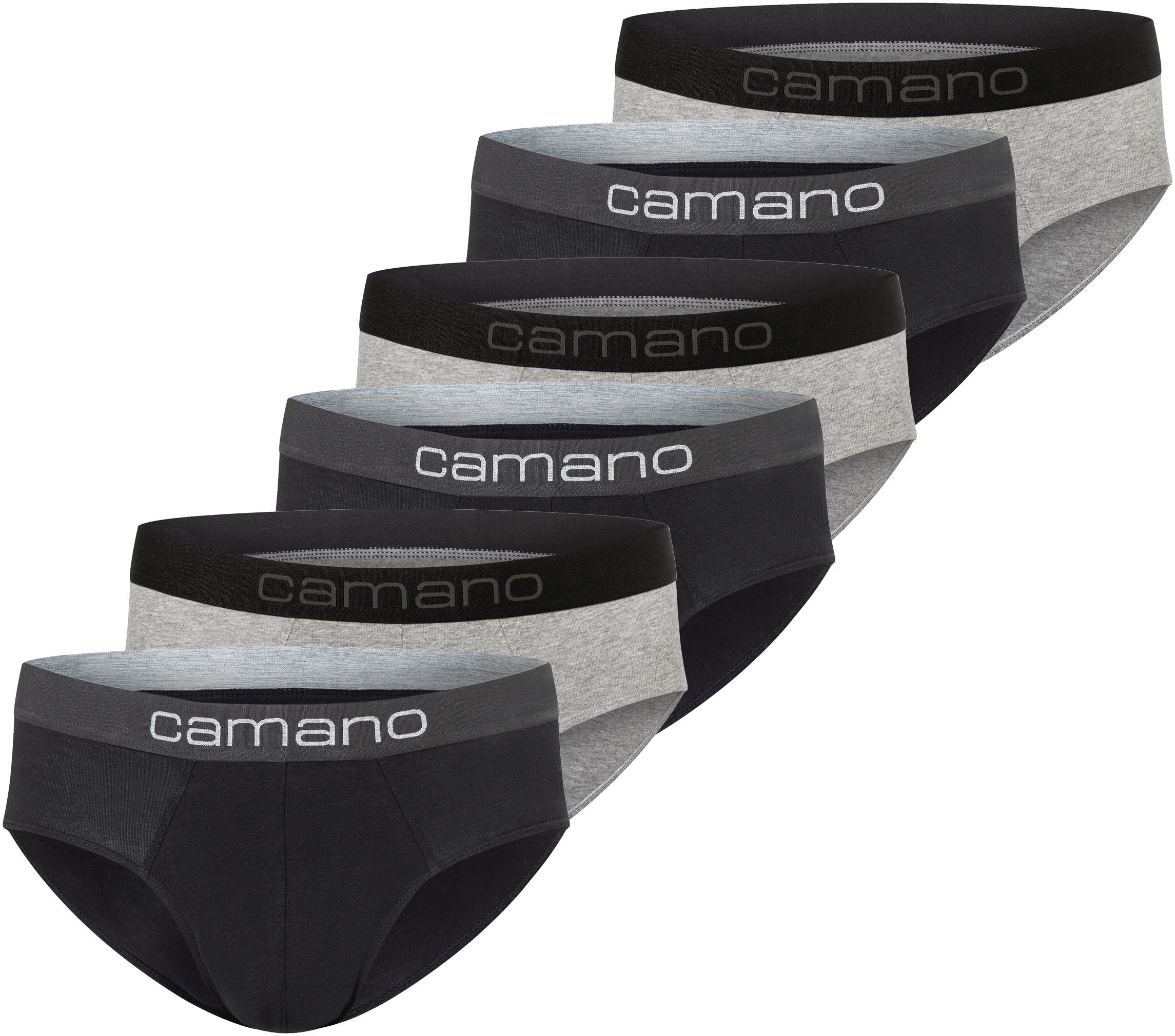 Camano Slip »comfort«, (6er Pack), mit elastischem Logobund