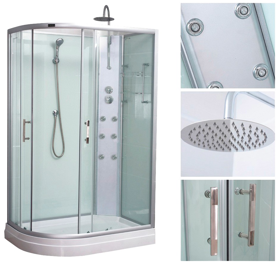 HOME DELUXE Komplettdusche »Pluto«, mit Massagedüsen und Soft-Close