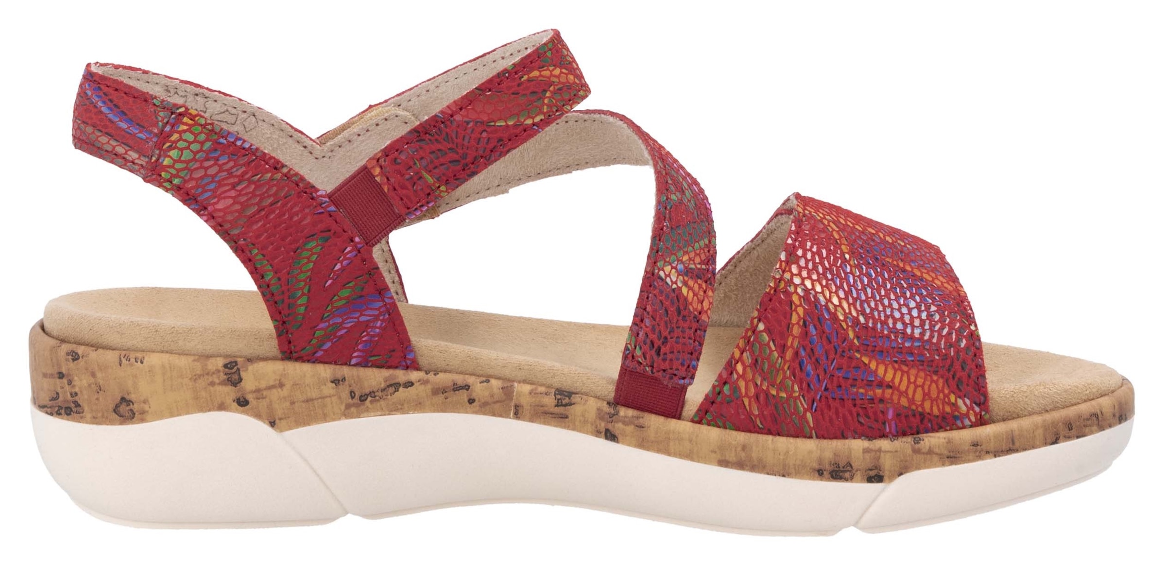 Remonte Keilsandalette, Sommerschuh, Klettschuh, Riemchensandale mit Softfußbett