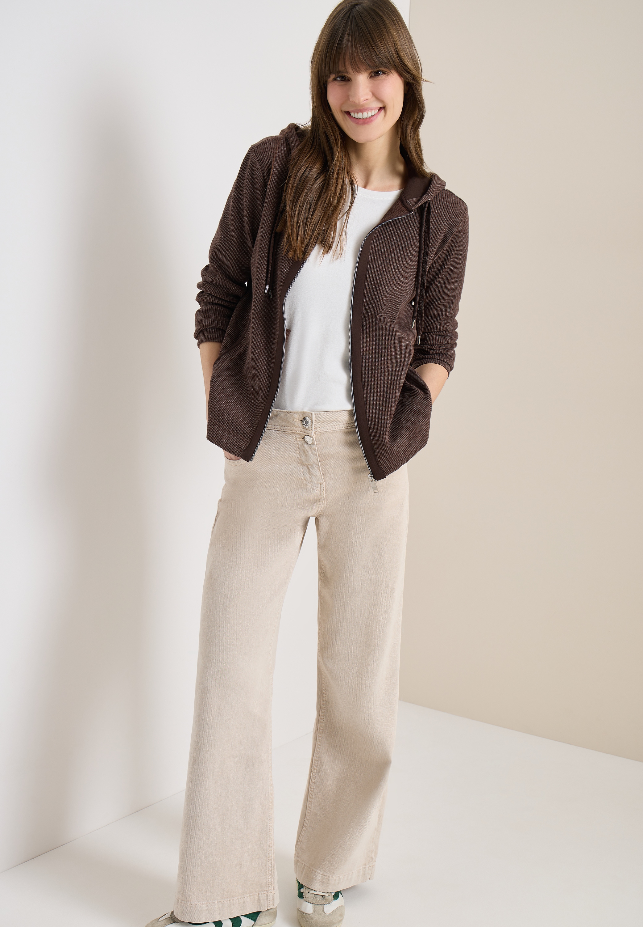 Cecil Kapuzensweatjacke mit Kapuze und Taschen