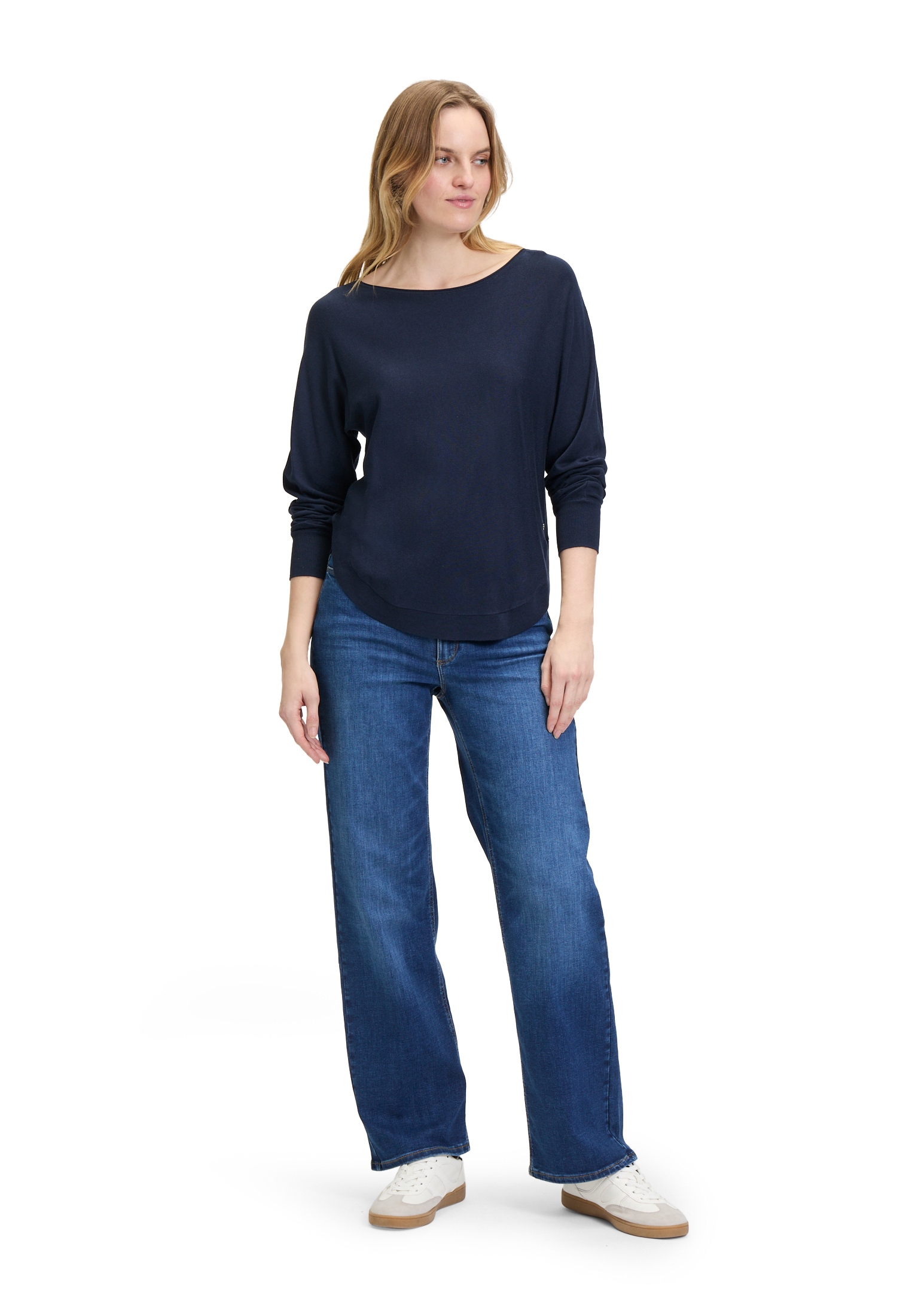 Betty&Co Rundhalspullover »Feinstrickpullover mit U-Boot-Ausschnitt«