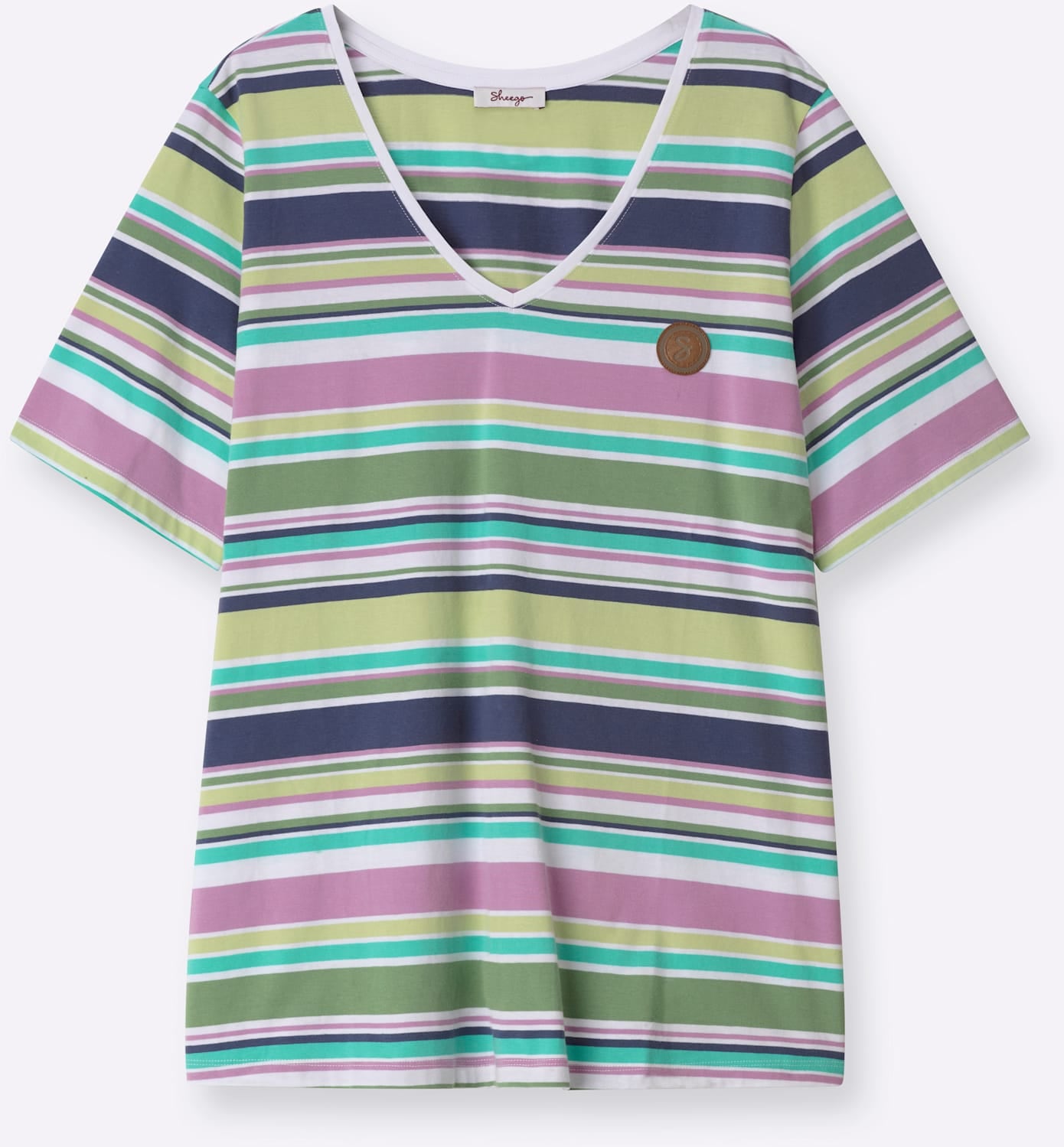 Sheego T-Shirt »Ringelshirt« 1