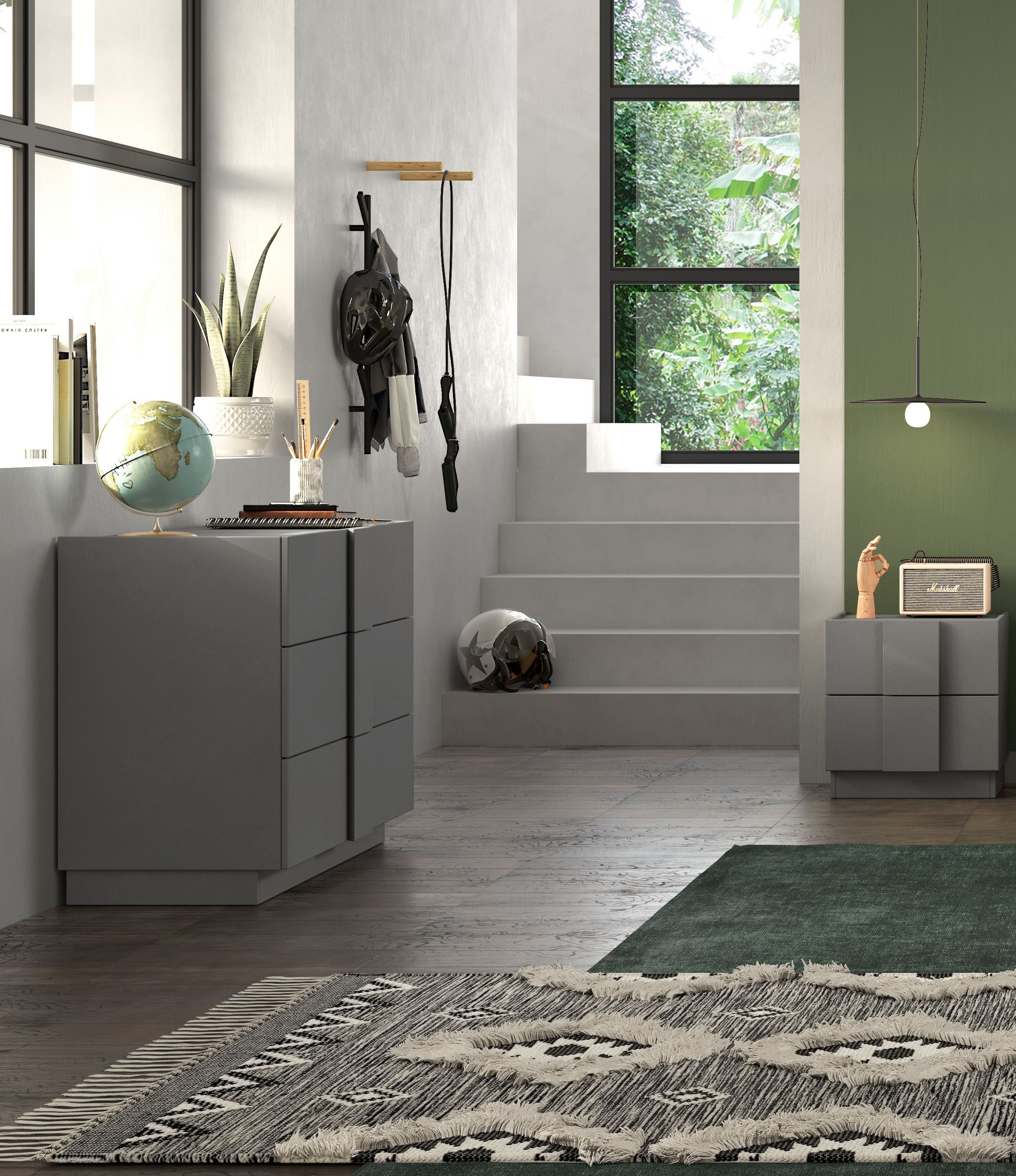 INOSIGN Schubkastenkommode »Jupiter, Kommode, Stauraumkommode, Beistellkommode, 2 Schubladen«