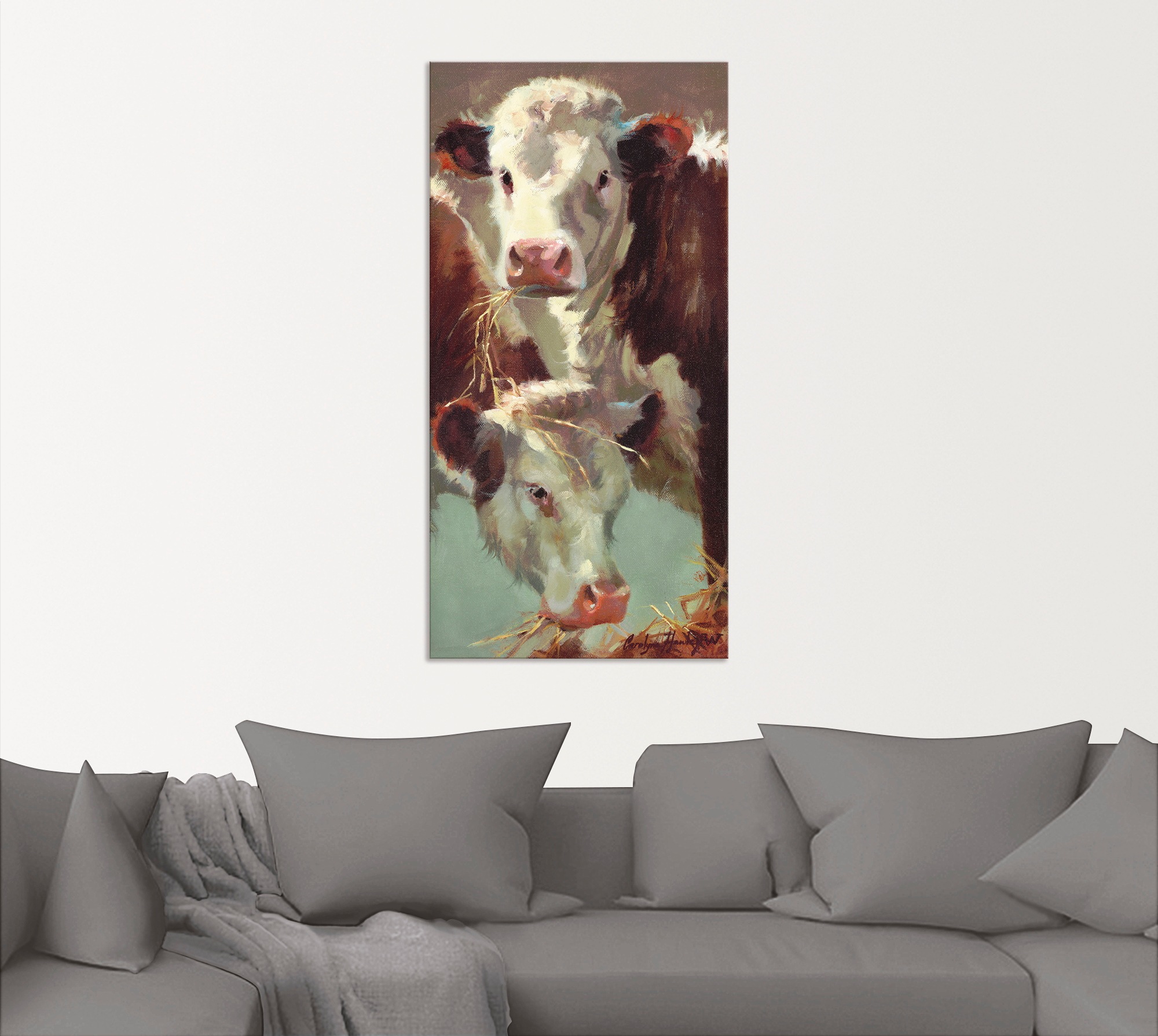 Artland Wandbild »Kauen und Schlucken«, Haustiere, (1 St.), als Alubild, Outdoorbild, Leinwandbild, Poster in verschied. Größen