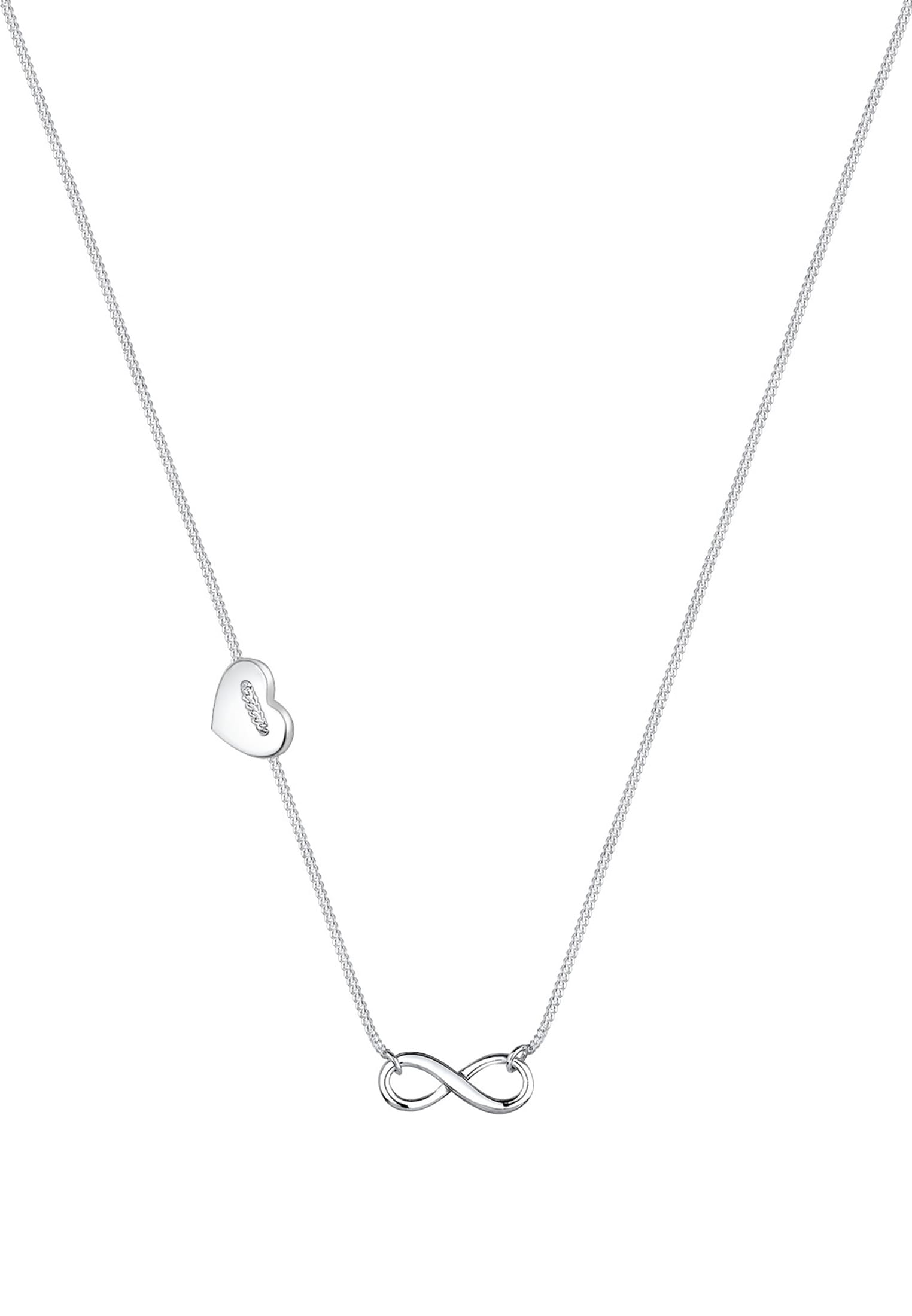 Elli Kette mit Anhänger »Halskette Infinity Herz 925 Sterling Silber«