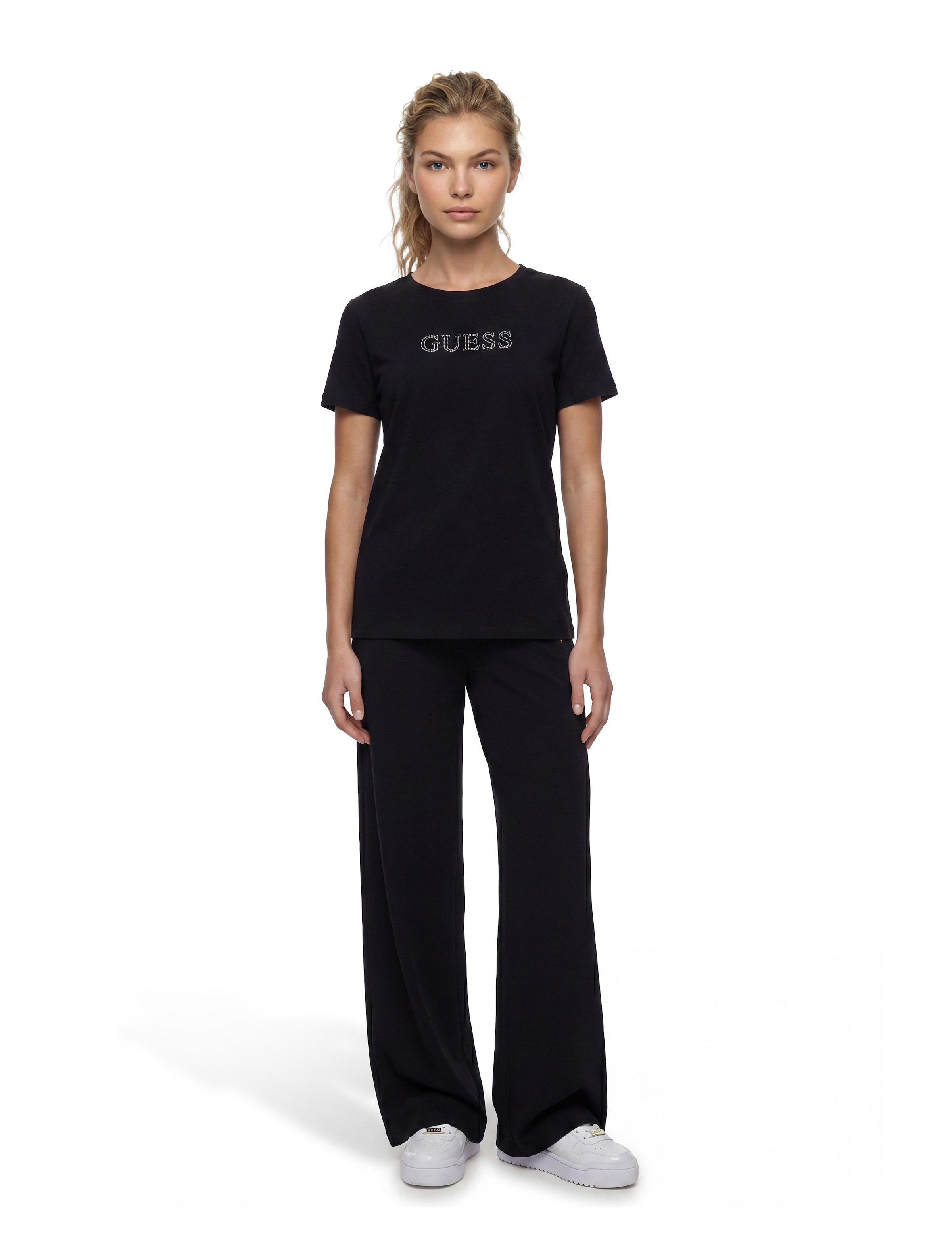 Guess T-Shirt »BRIANA« mit Strass-Steinen, Regular Fit