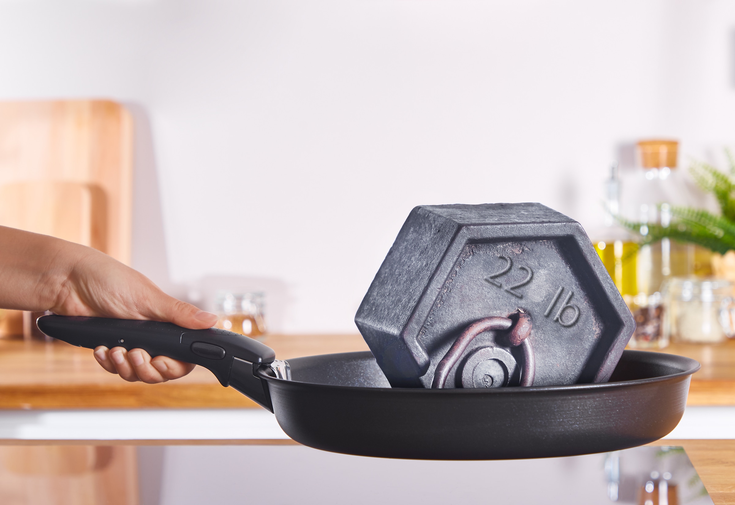 Tefal Griff »Ingenio« 1 Stk. tlg. Premium-Griff mit Edelstahleinlage, 3-Punkt-Sicherheitssystem