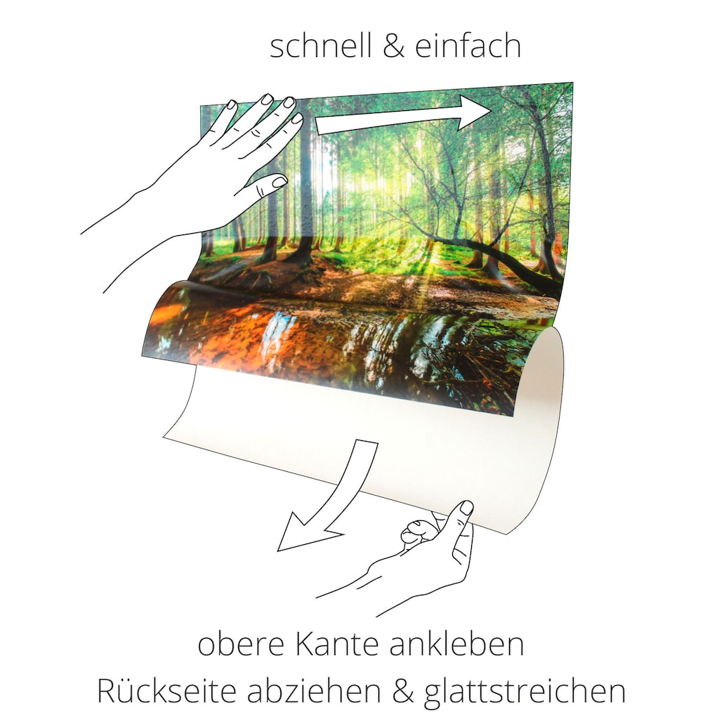 Artland Wandbild »Fensterblick Bayerischen Alpen«, Berge, (1 St.)