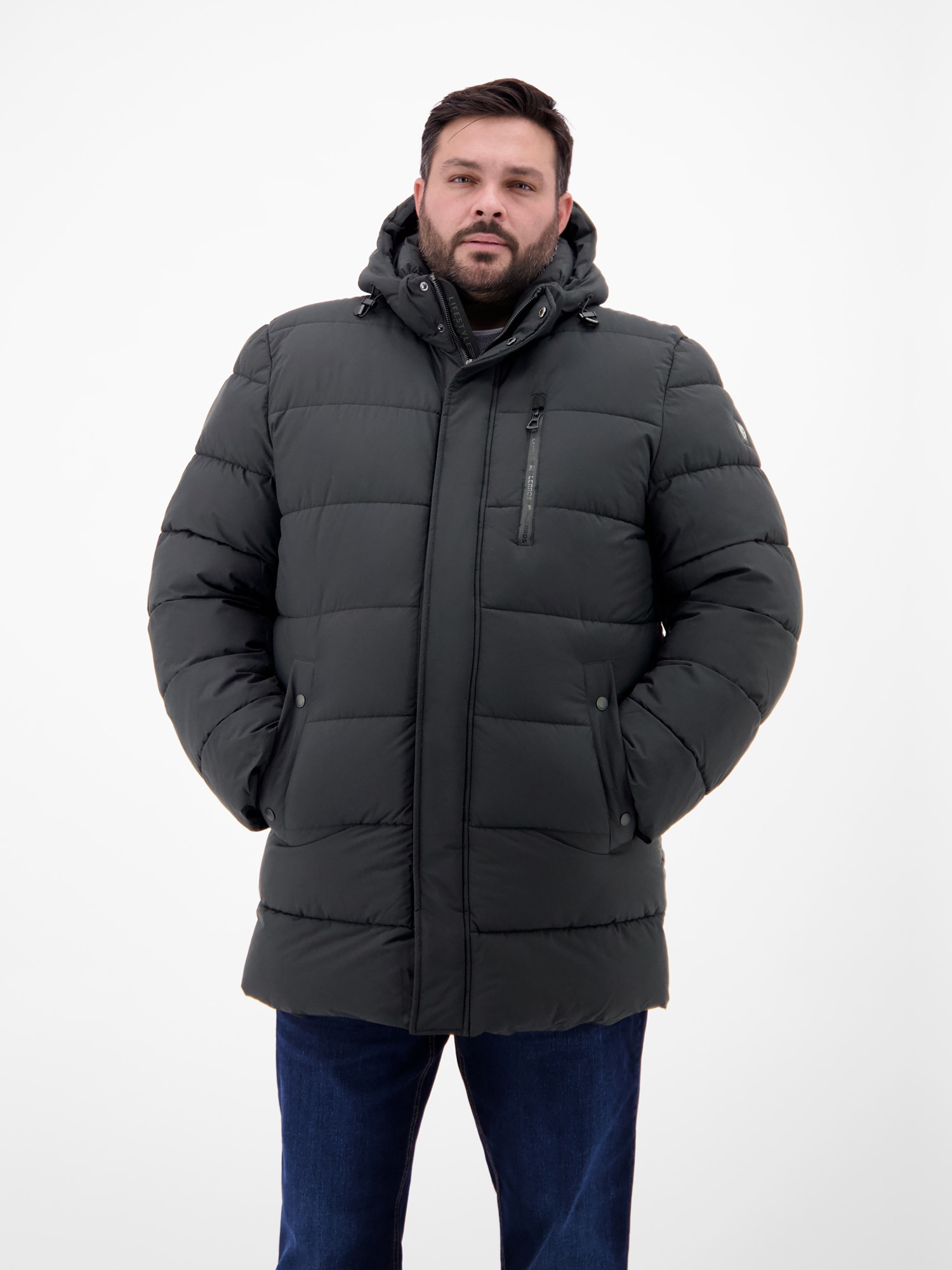 LERROS Winterjacke »Herren Steppjacke in Großen Größen« mit Kapuze