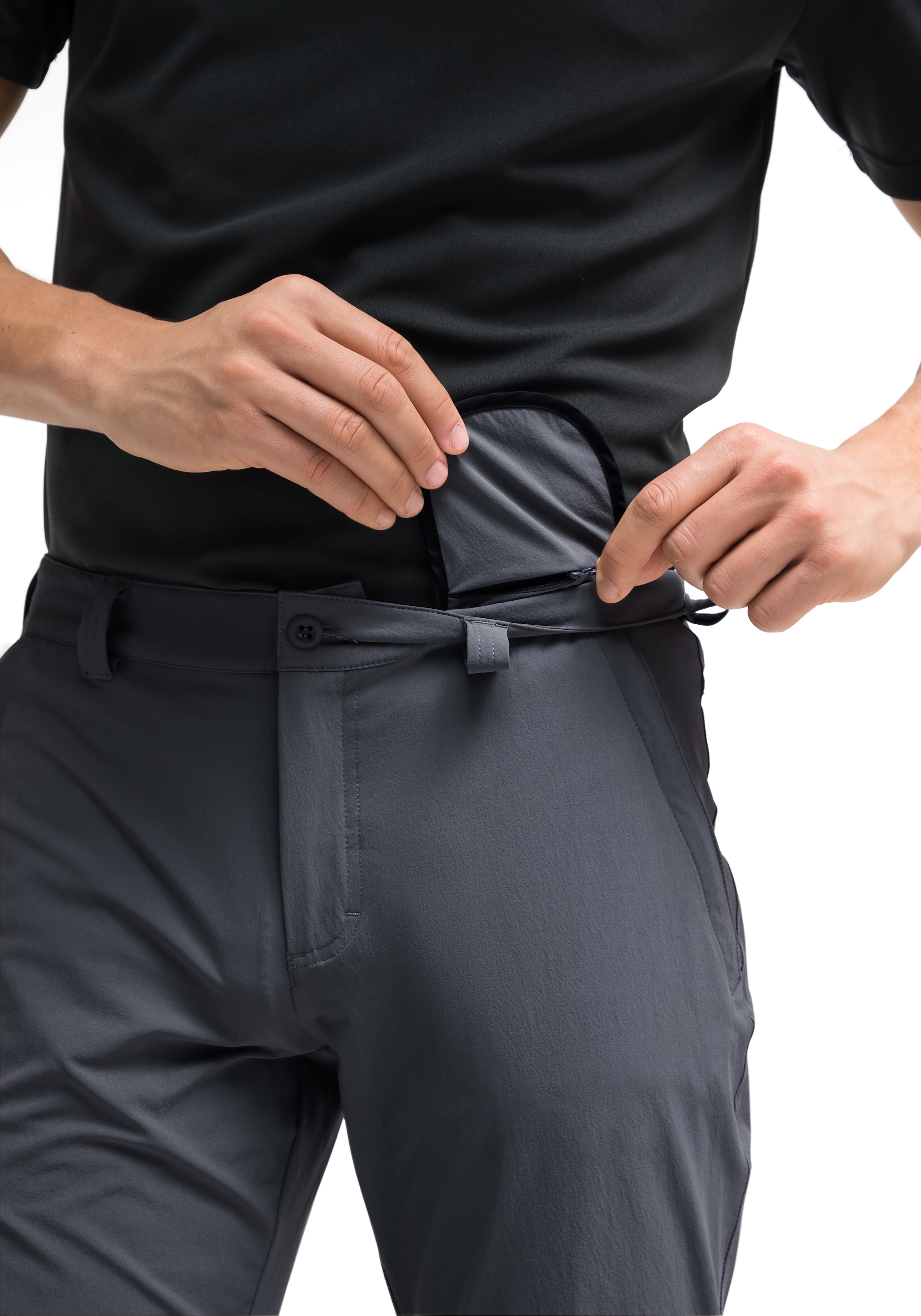 Maier Sports Funktionshose »Torid slim«, Herren Wanderhose, atmungsaktive Outdoor-Hose, 4 Taschen, Slim Fit