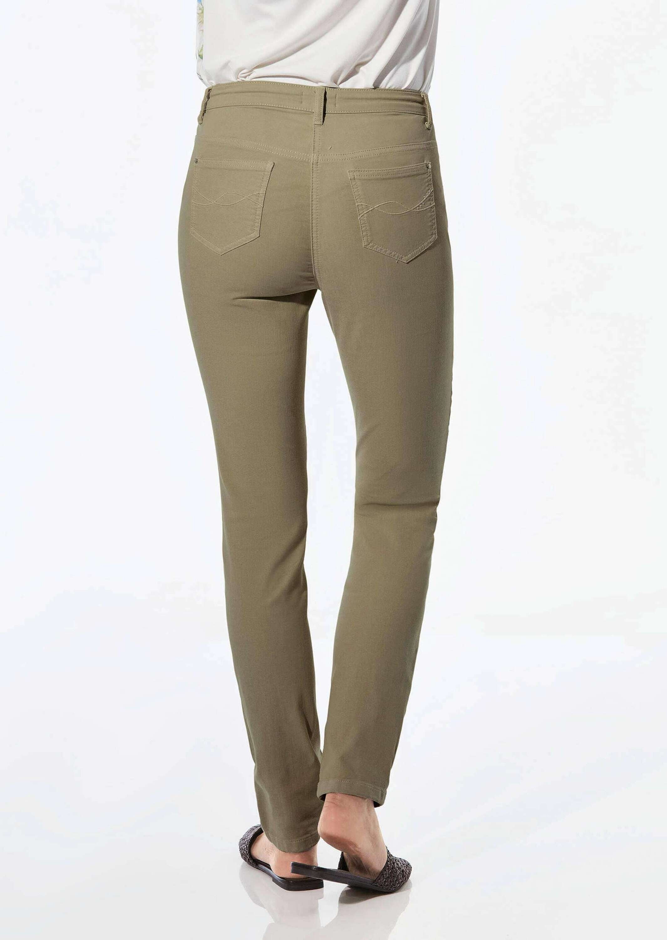 GOLDNER Regular-fit-Jeans »Lange Freizeithose BELLA mit Formbund«