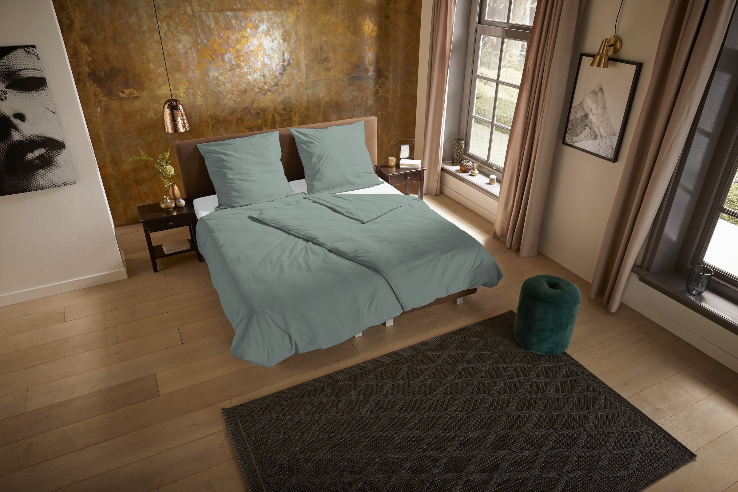 PURE luxury collection Bettwäsche »Pure uni«, Mikrofaser, Pflegeleicht, Weich, Uni, Unifarben, Reißverschluss