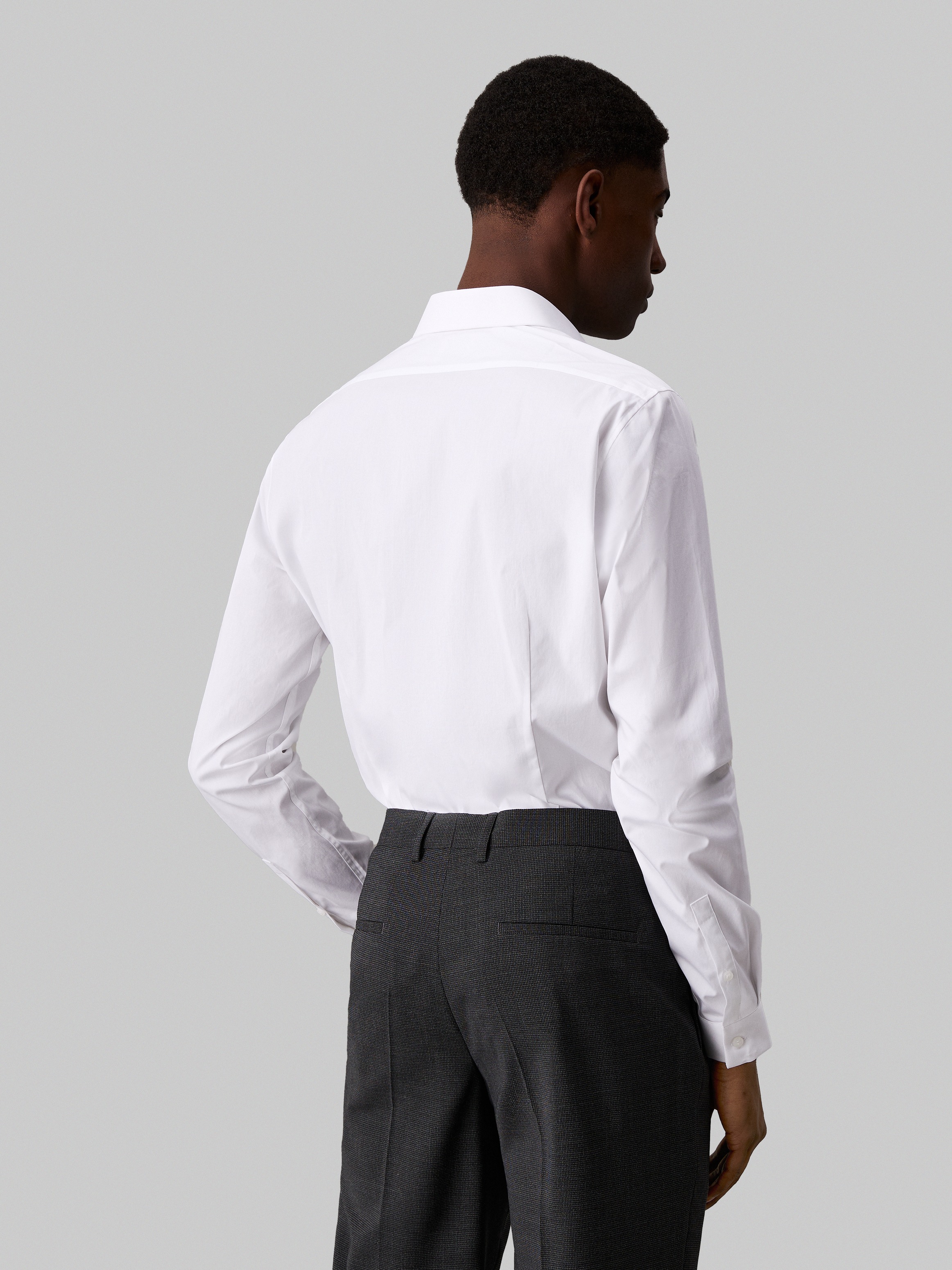 Calvin Klein Langarmhemd »POPLIN HP EXTRA SLIM SHIRT«, mit Logostickerei