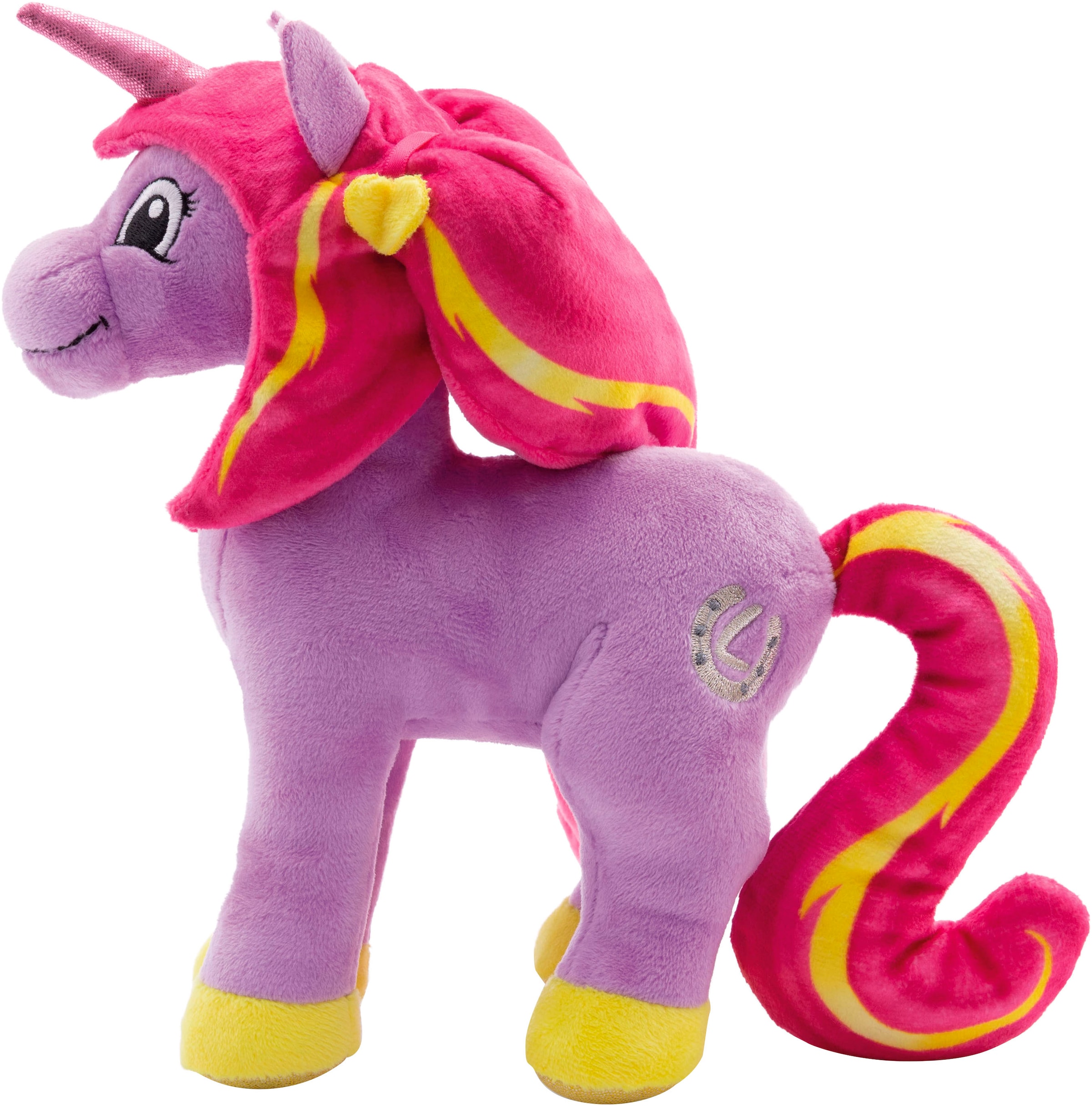 Nici Kuscheltier »Lissy PONY, Einhorn Mandy lila-pink, 22 cm«, stehend