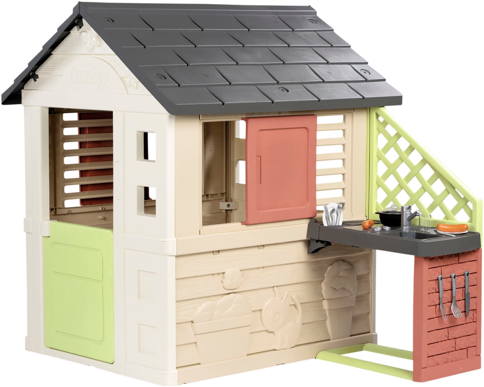 Smoby Spielhaus »Smoby Life Natur mit Küche«, Made in Europe