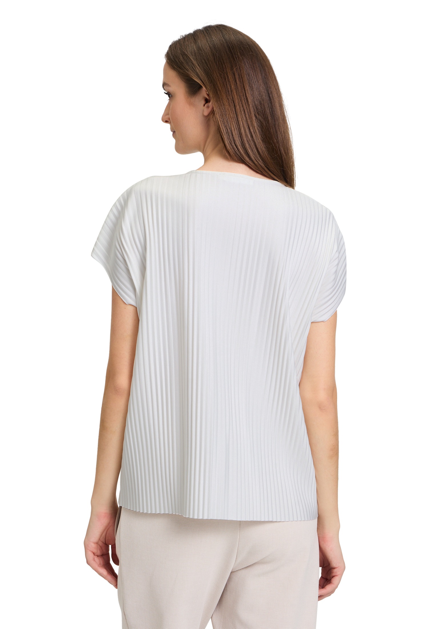 Betty&Co Kurzarmshirt »Kurzarm-Shirt mit Plissee«